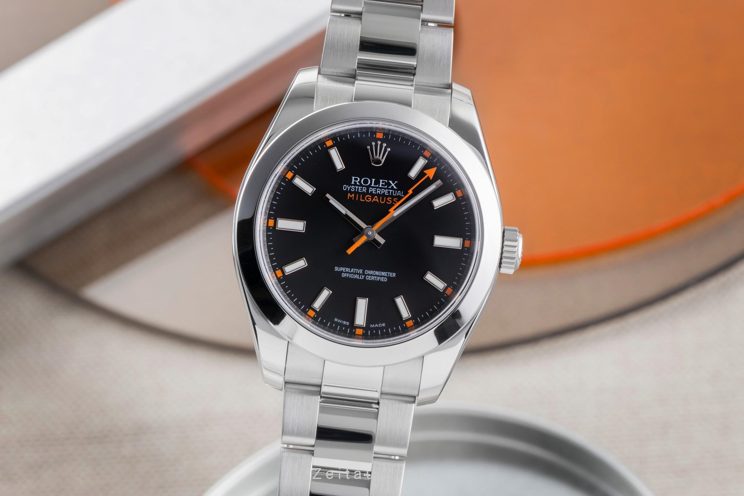 Rolex Milgauss acero automático reloj para caballeros 116400  [2506786]