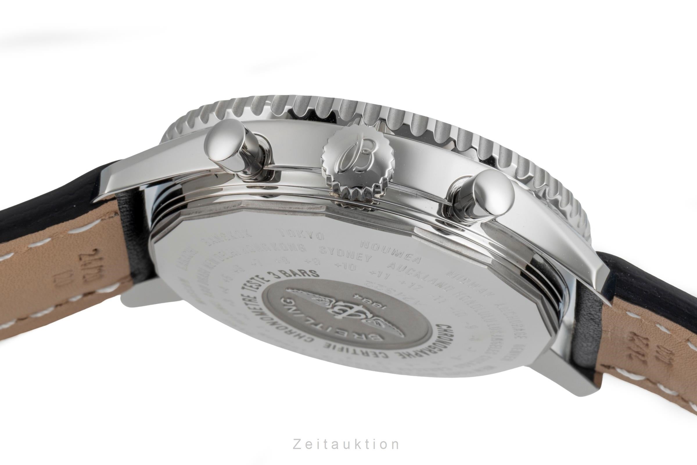 Breitling Navitimer World chronograph steel automatic men's watch A24322-101	  [2506790]