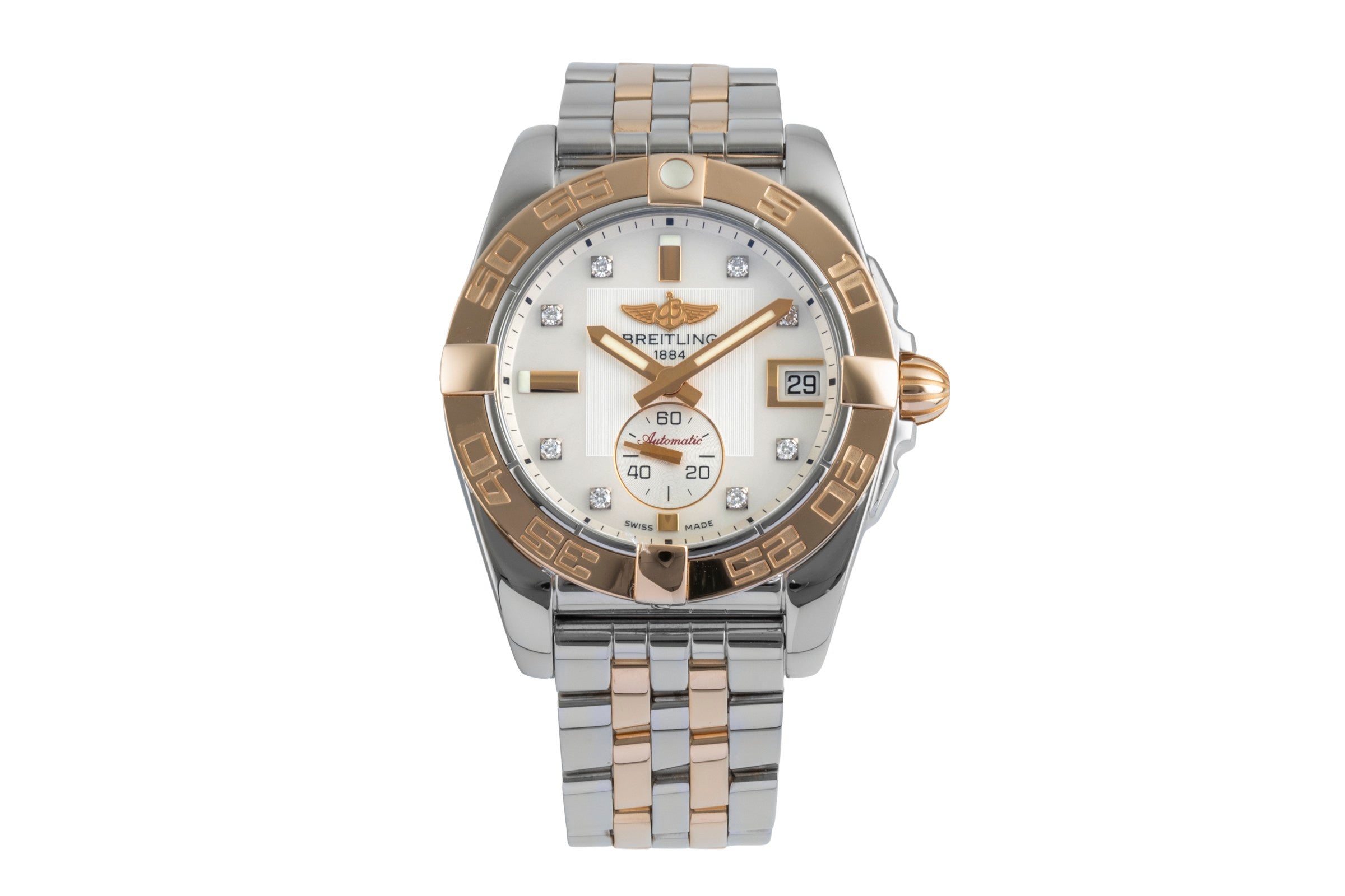 Breitling Galactic 36 Stahl / Rosegold MOP Diamanten Automatik Ref. C37330	  [2506792]