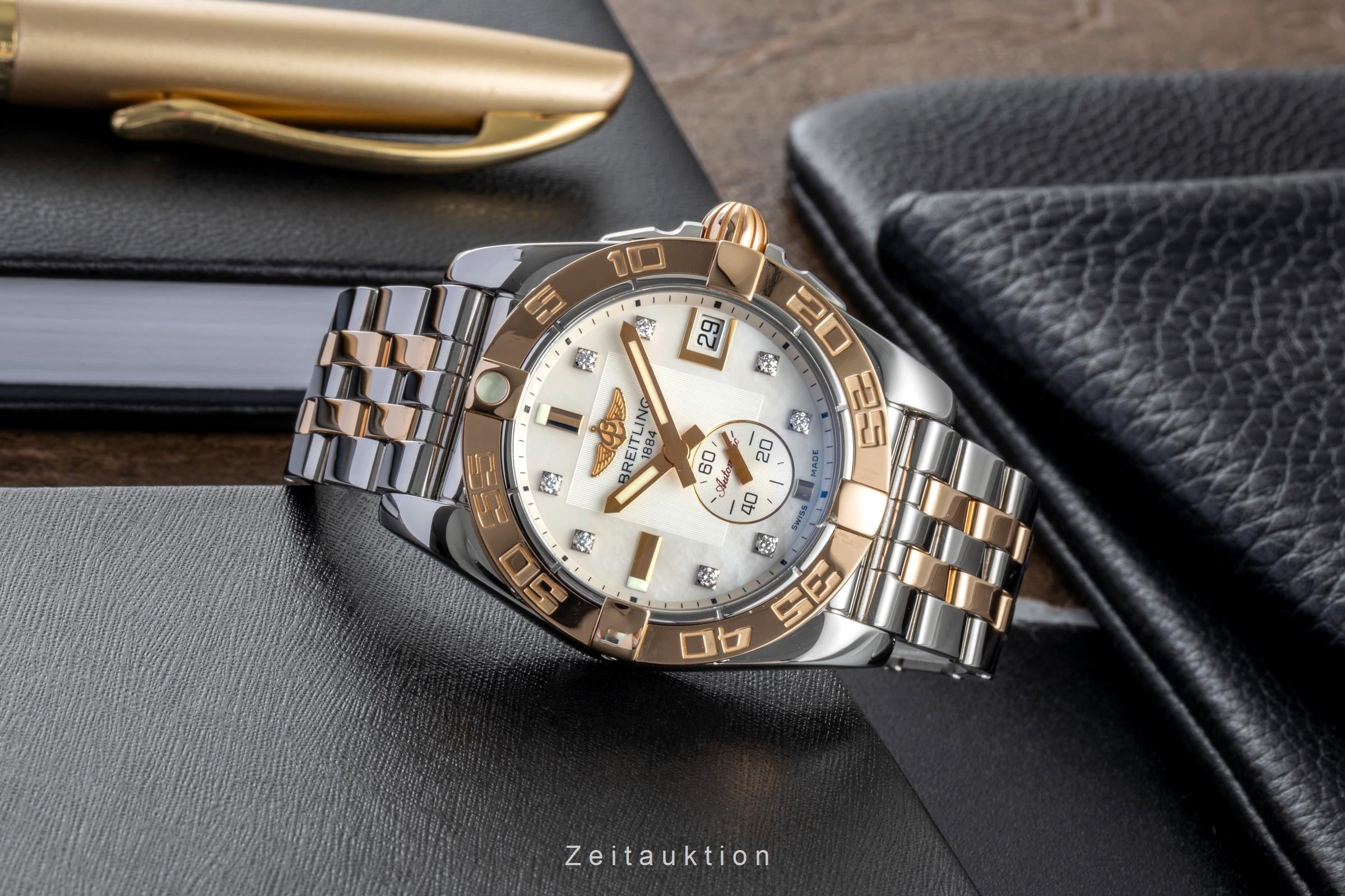 Breitling Galactic acero / oro automático unisex C37330	  [2506792]