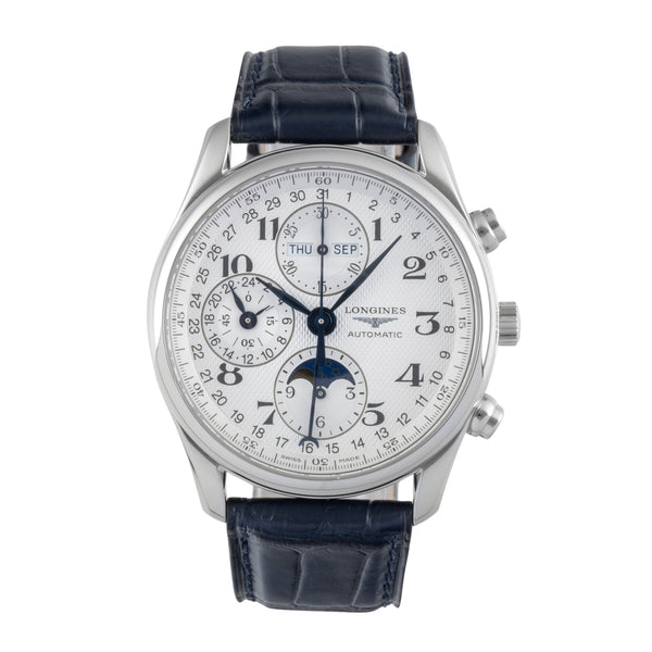 Longines Master Collection cronógrafo acero automático reloj para caballeros L2.673.4.78.5 LP: 3900EUR  [2506793]