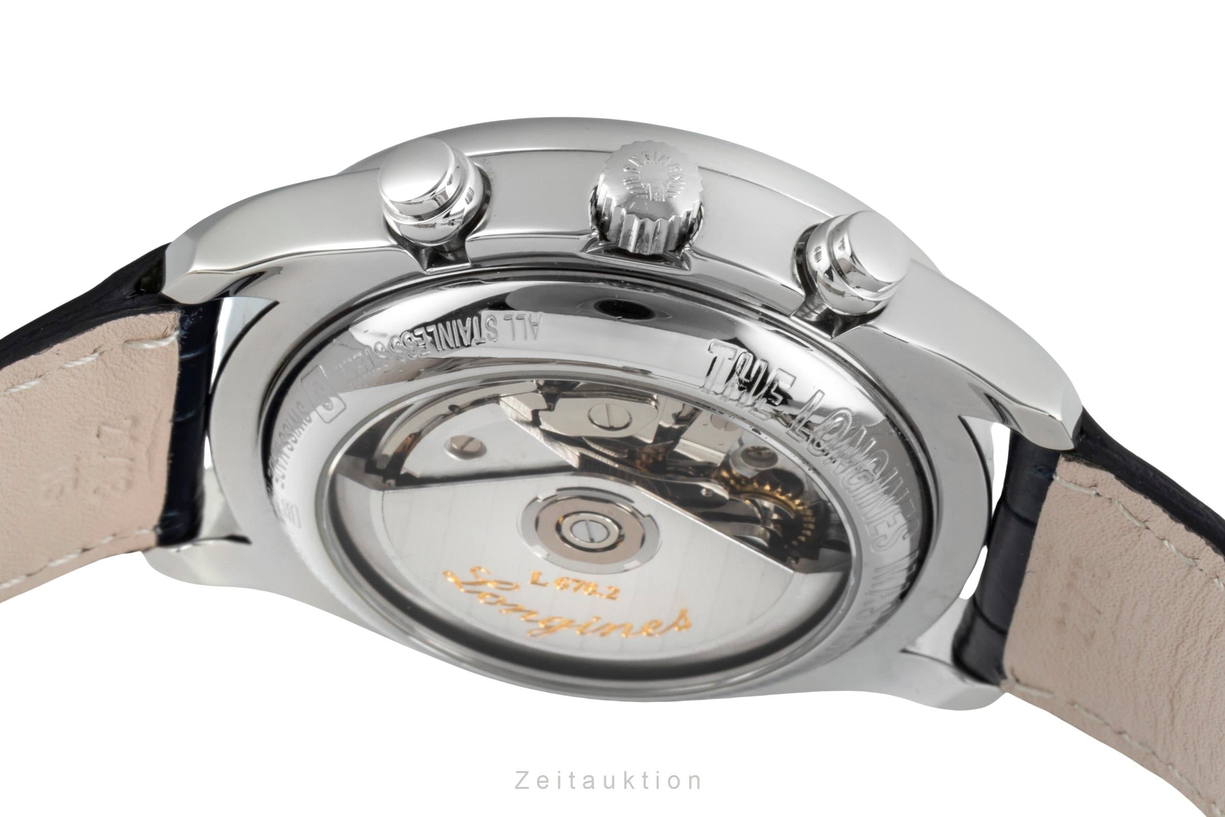 Longines Master Collection cronógrafo acero automático reloj para caballeros L2.673.4.78.5 LP: 3900EUR  [2506793]