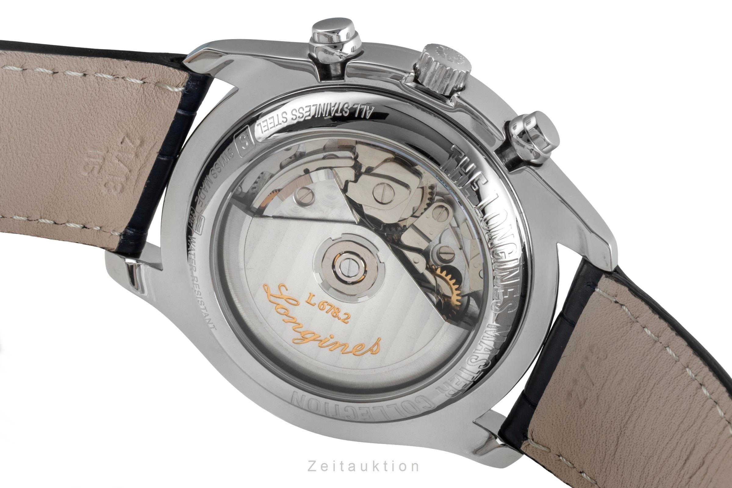 Longines Master Collection cronógrafo acero automático reloj para caballeros L2.673.4.78.5 LP: 3900EUR  [2506793]