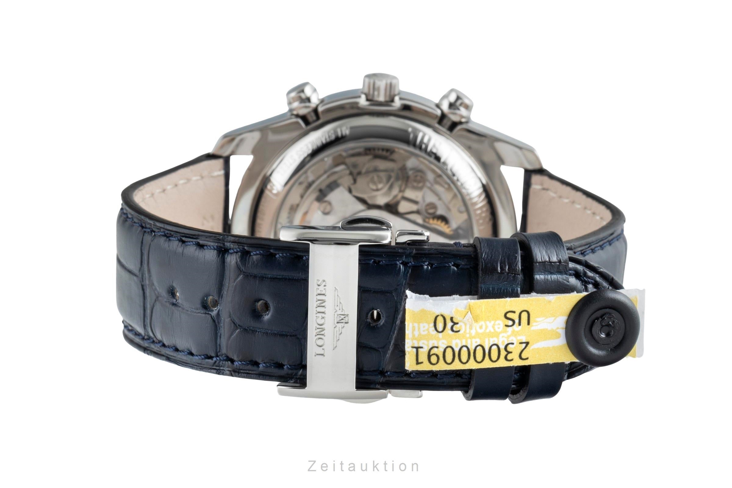 Longines Master Collection cronógrafo acero automático reloj para caballeros L2.673.4.78.5 LP: 3900EUR  [2506793]