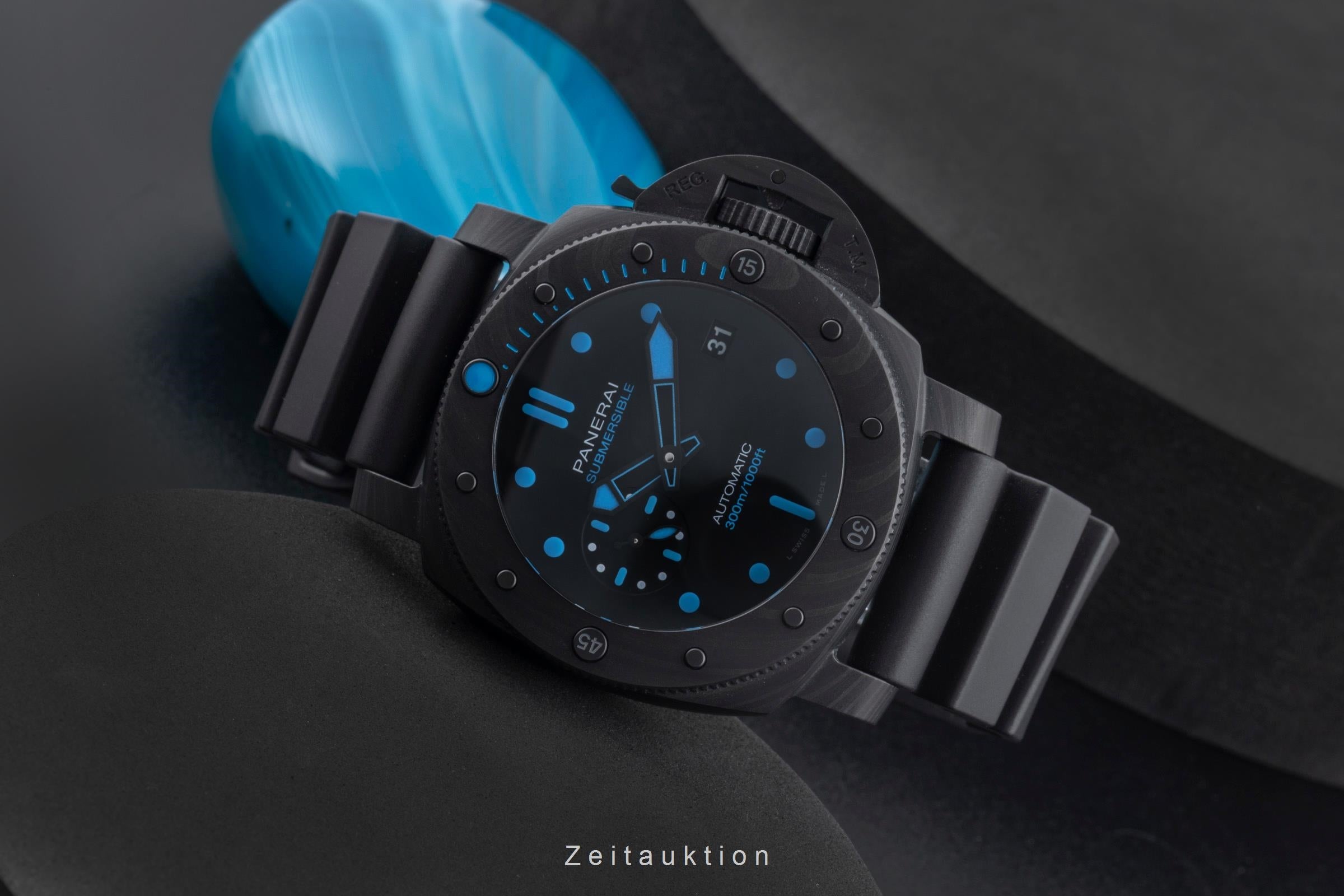 Panerai Submersible carbone automatique montre pour hommes PAM00960 LP: 17900EUR  [2506795]