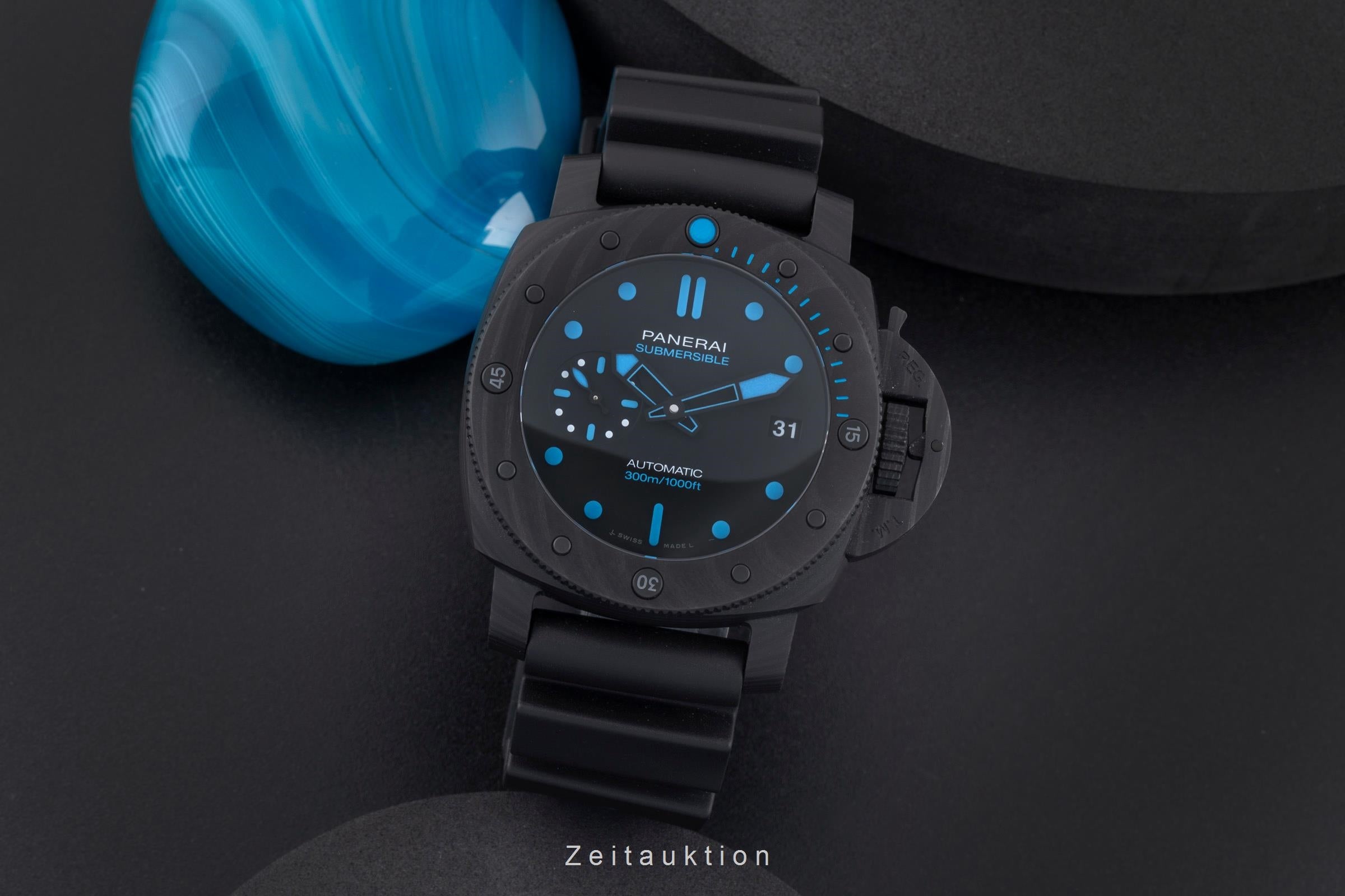 Panerai Submersible carbone automatique montre pour hommes PAM00960 LP: 17900EUR  [2506795]