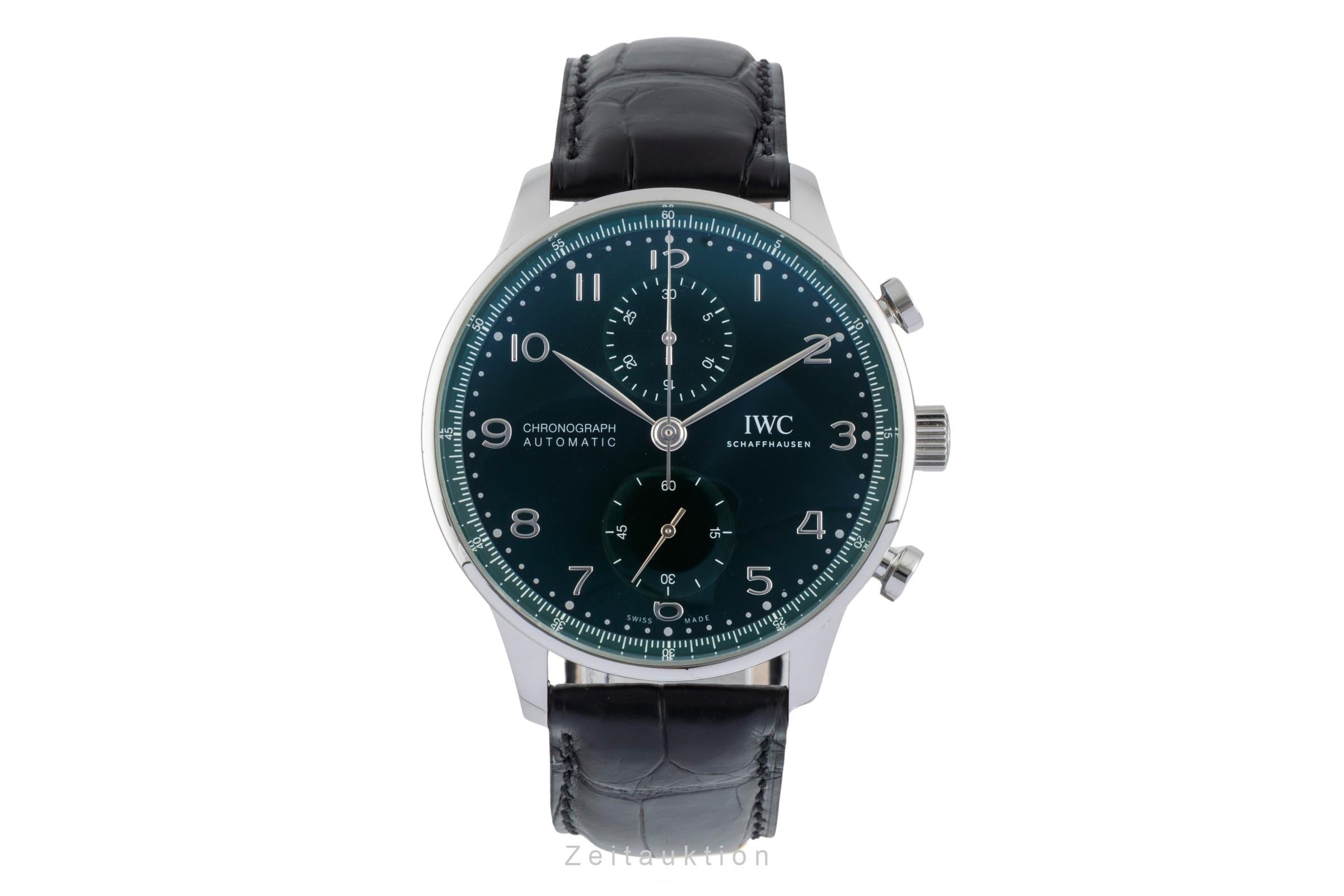 IWC Portugieser cronografo acciaio automatismo orologio da uomo IW371615 LP: 9100EUR  [2506803]