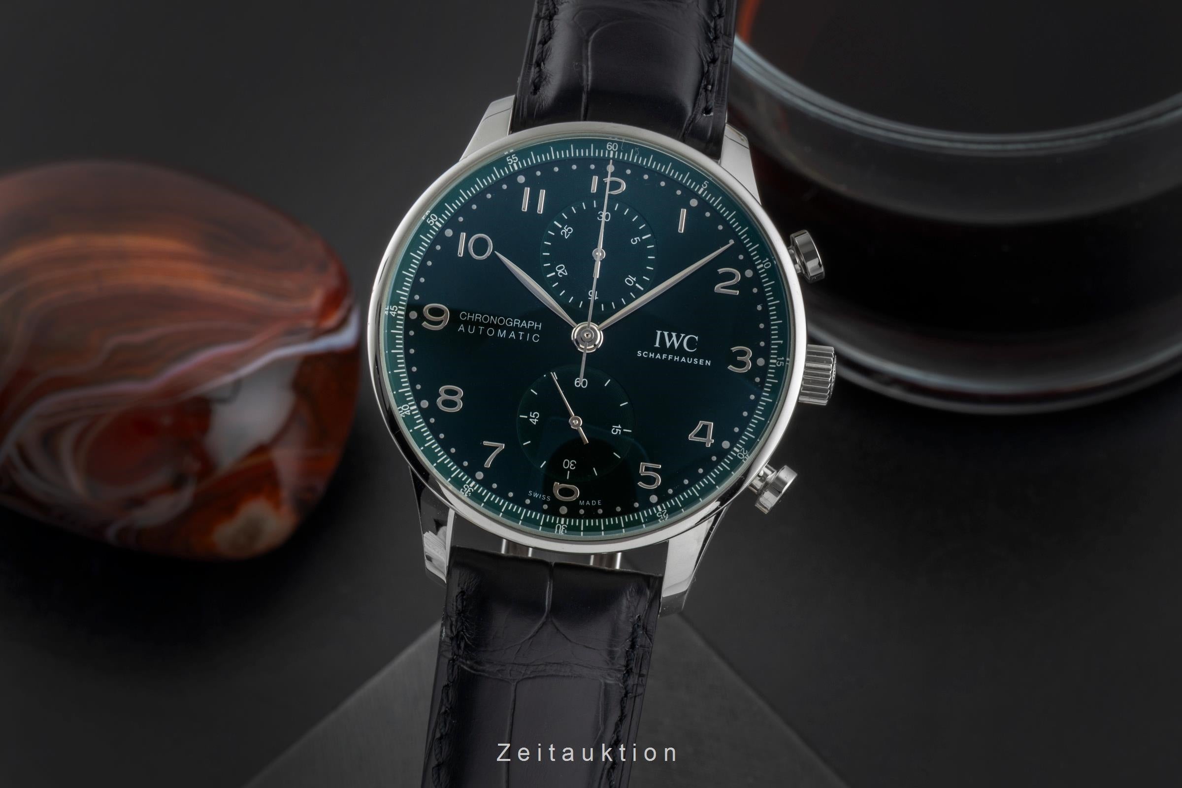 IWC Portugieser chronograph steel automatic men's watch IW371615 LP: 9100EUR  [2506803]