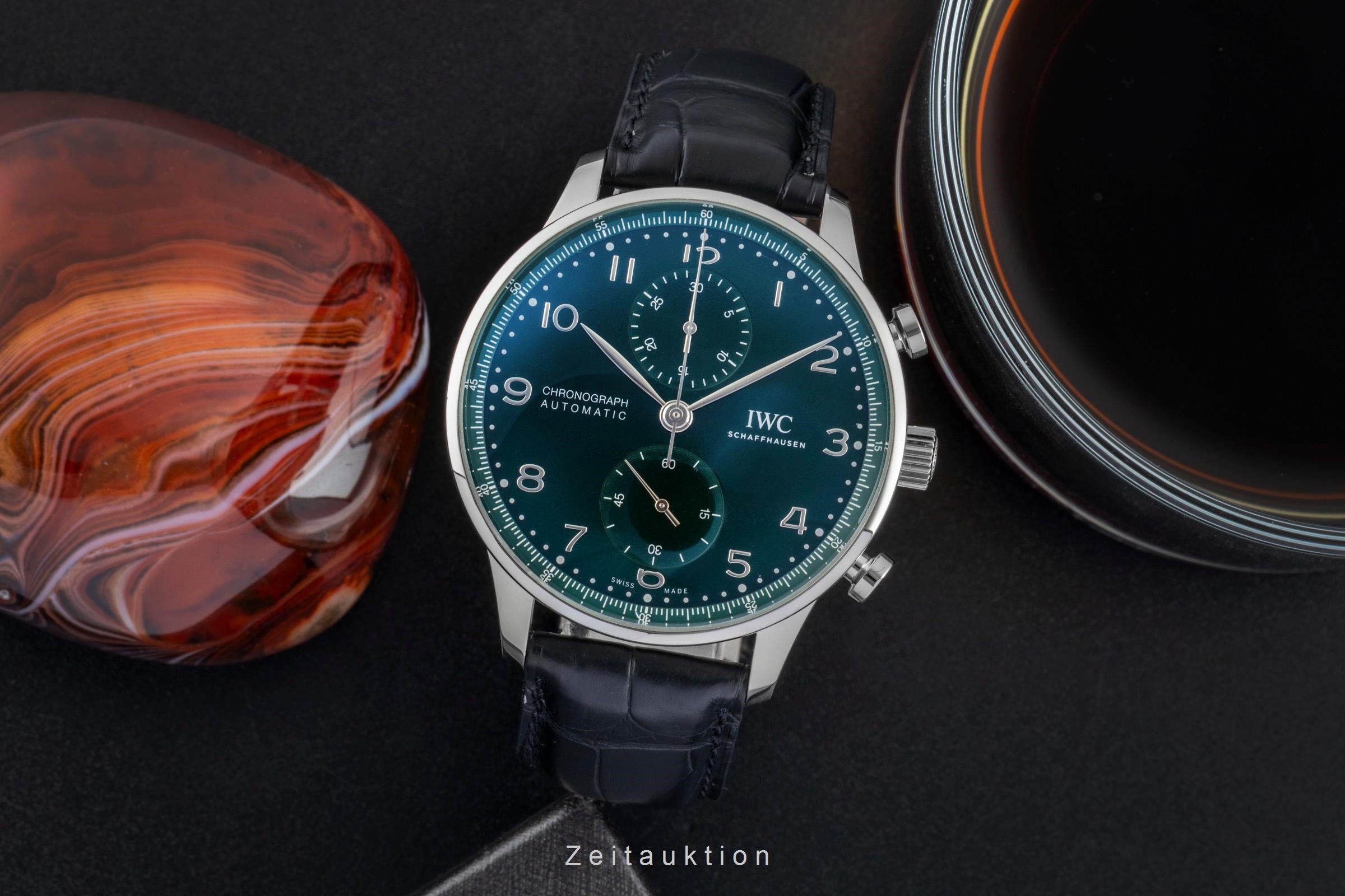 IWC Portugieser cronografo acciaio automatismo orologio da uomo IW371615 LP: 9100EUR  [2506803]