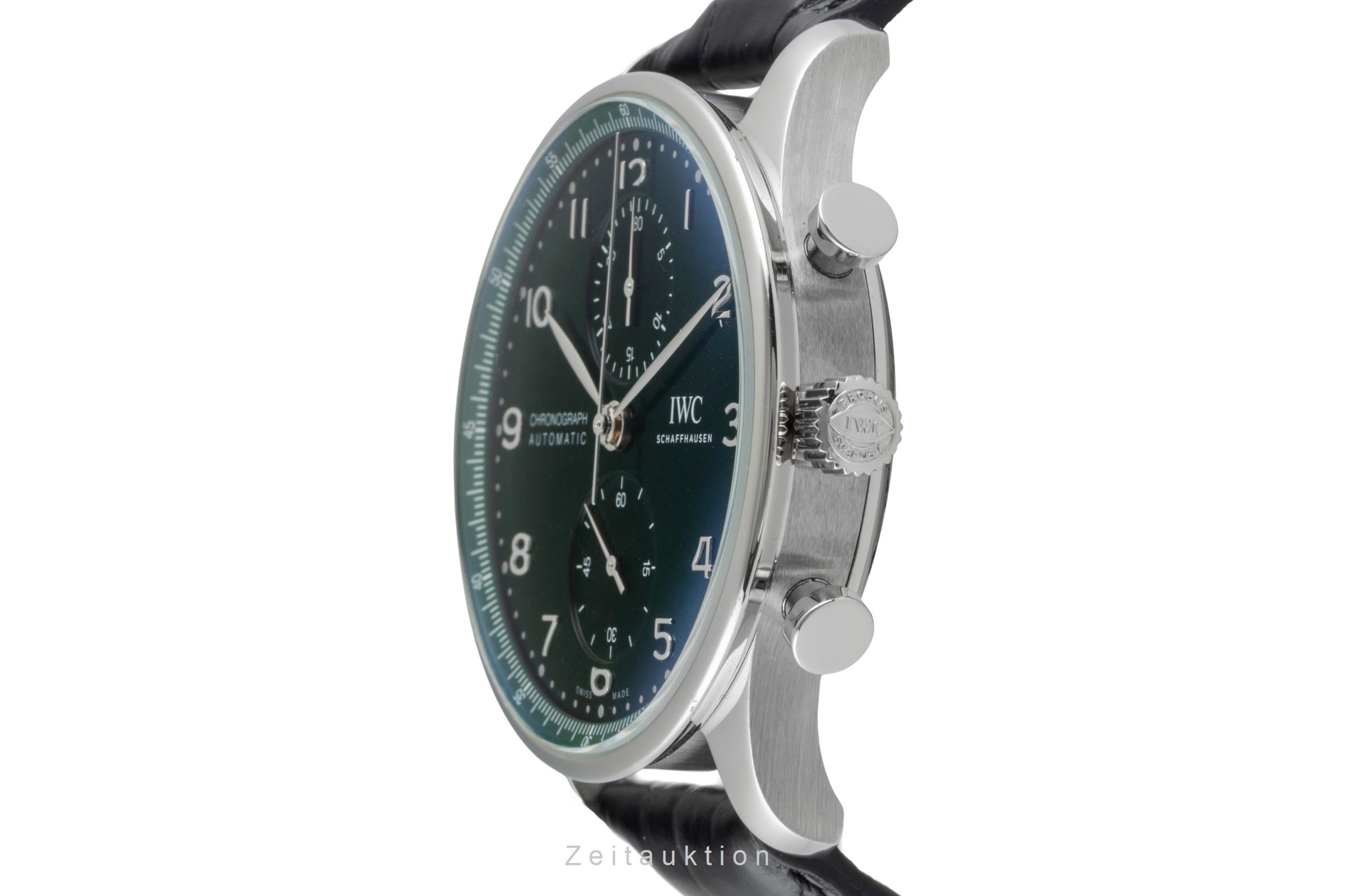 IWC Portugieser cronografo acciaio automatismo orologio da uomo IW371615 LP: 9100EUR  [2506803]