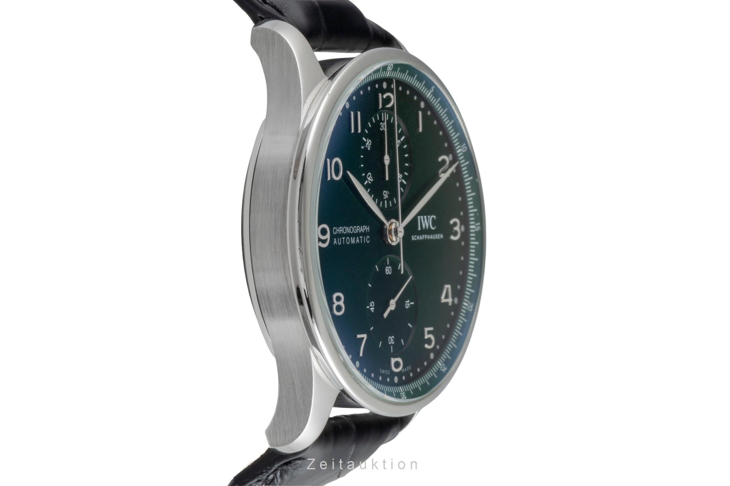 IWC Portugieser cronografo acciaio automatismo orologio da uomo IW371615 LP: 9100EUR  [2506803]