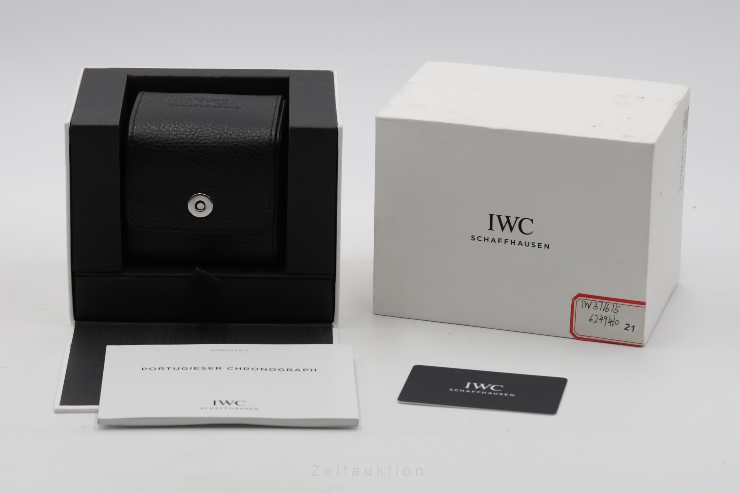 IWC Portugieser cronografo acciaio automatismo orologio da uomo IW371615 LP: 9100EUR  [2506803]