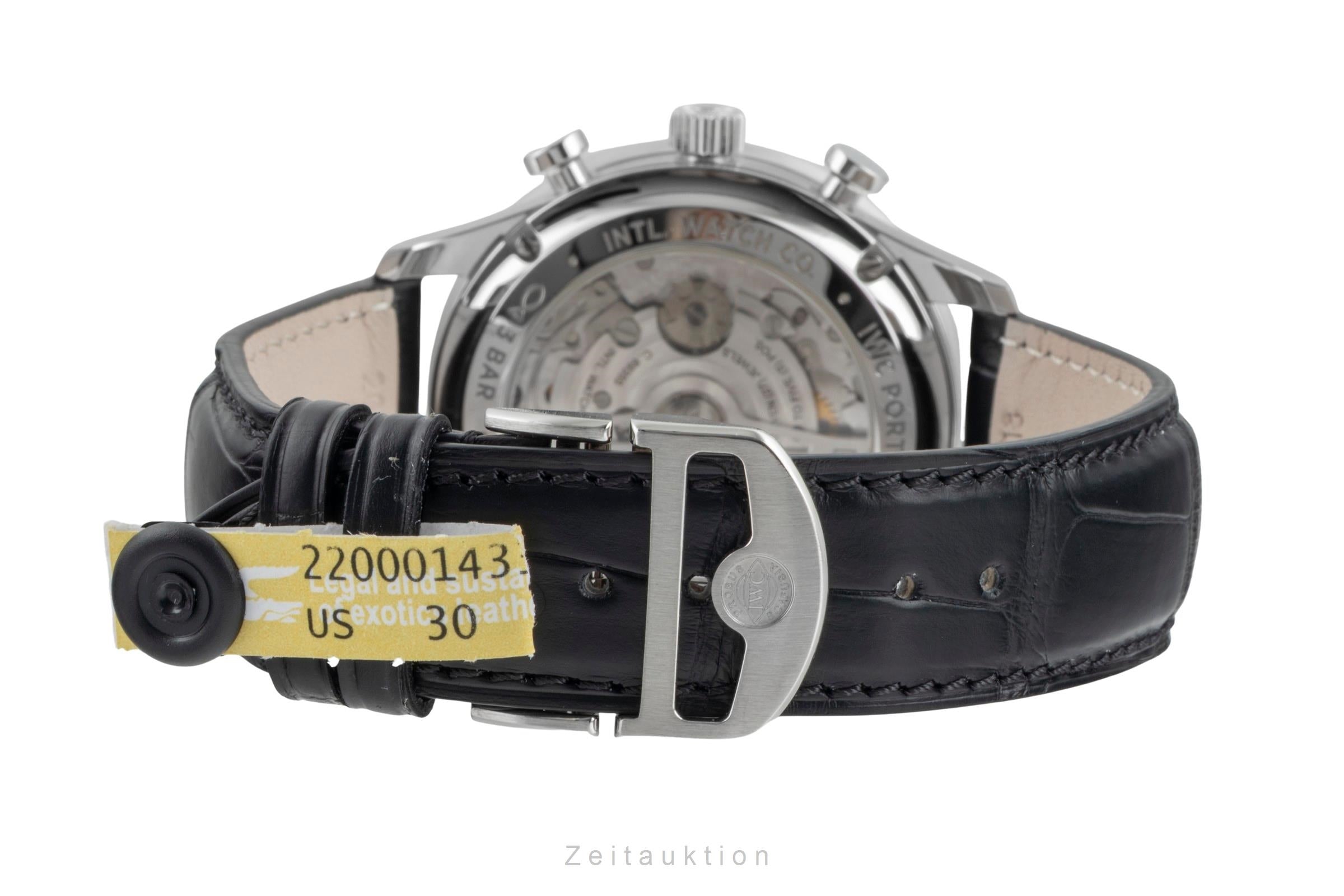 IWC Portugieser cronografo acciaio automatismo orologio da uomo IW371615 LP: 9100EUR  [2506803]
