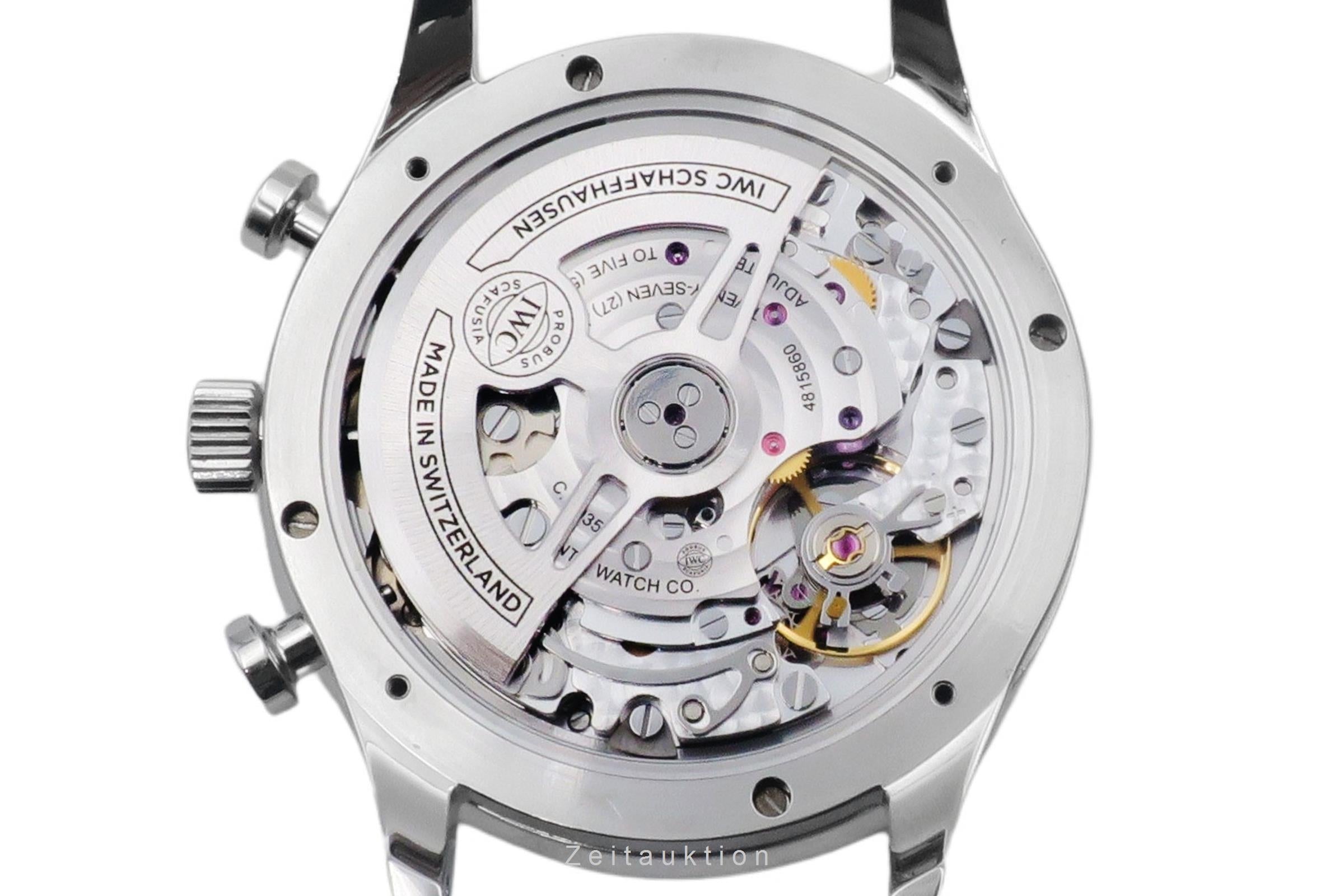 IWC Portugieser cronografo acciaio automatismo orologio da uomo IW371615 LP: 9100EUR  [2506803]