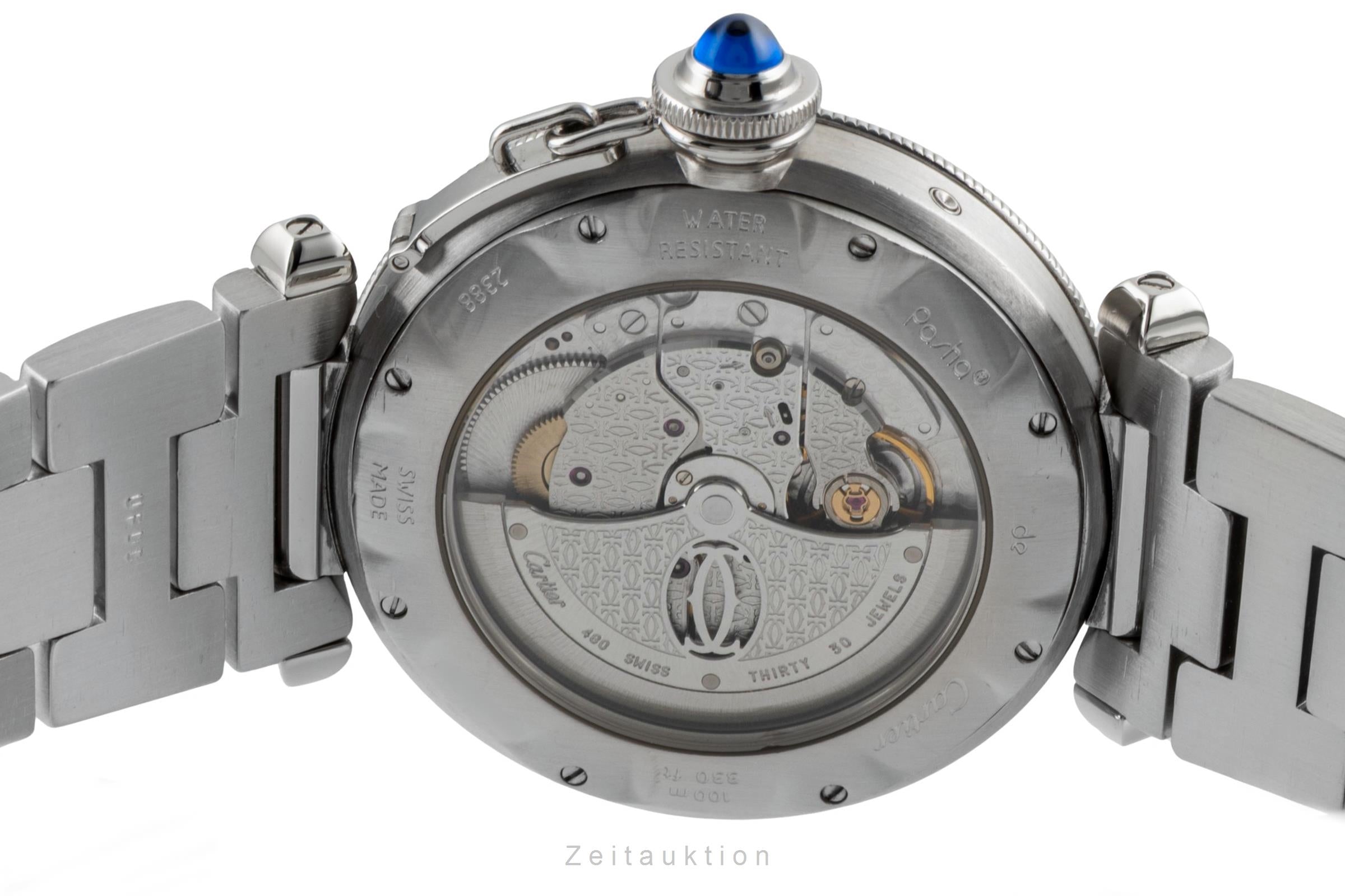 Cartier Pasha GMT Power Reserve Automatik Stahl Herrenuhr Ref. W31037H3 2388 [2506810]