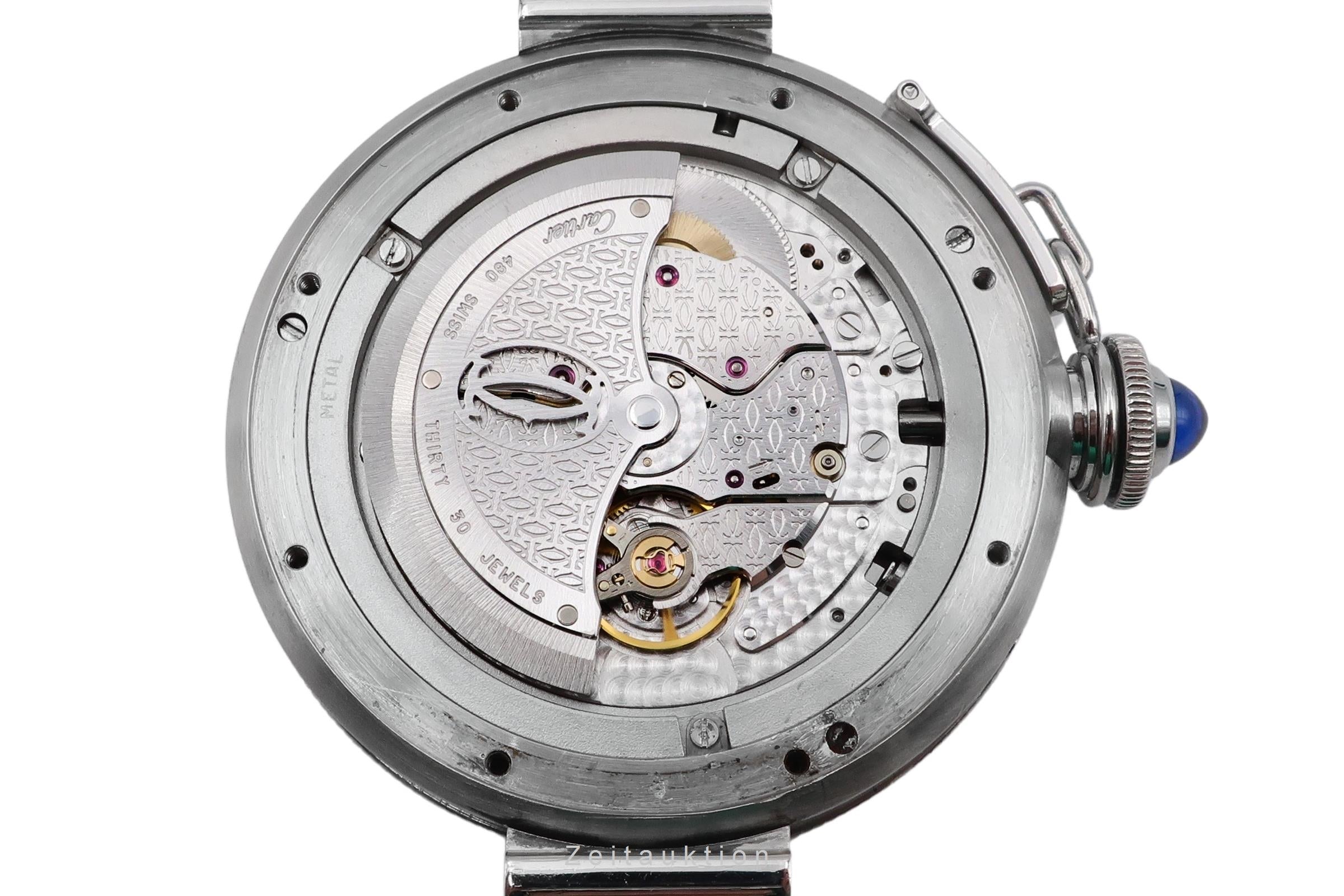 Cartier Pasha GMT Power Reserve Automatik Stahl Herrenuhr Ref. W31037H3 2388 [2506810]