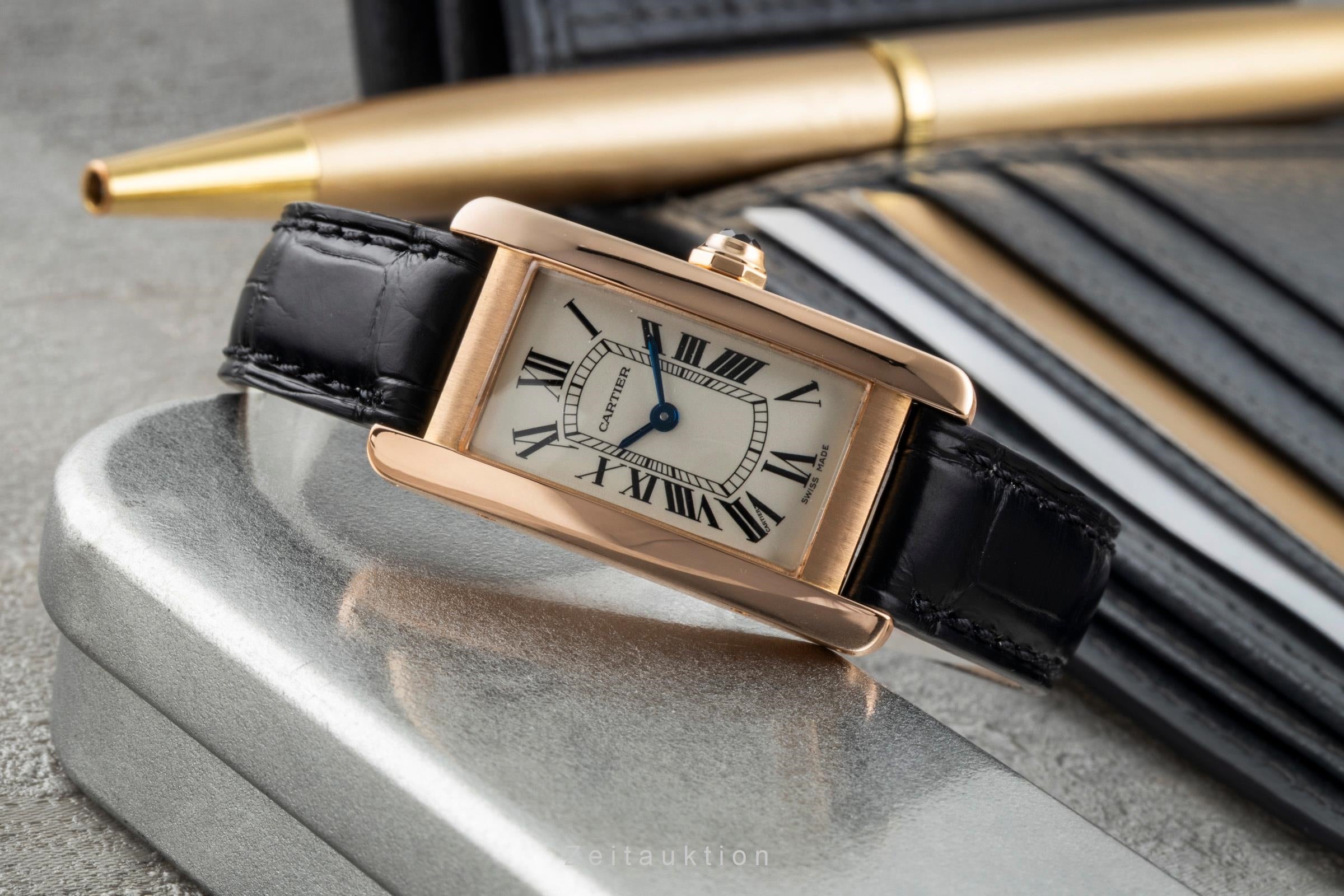 Cartier Tank Américaine oro rosado de 18 quilates cuarzo reloj para damas  W2607456 LP: 12900EUR  [2506812]