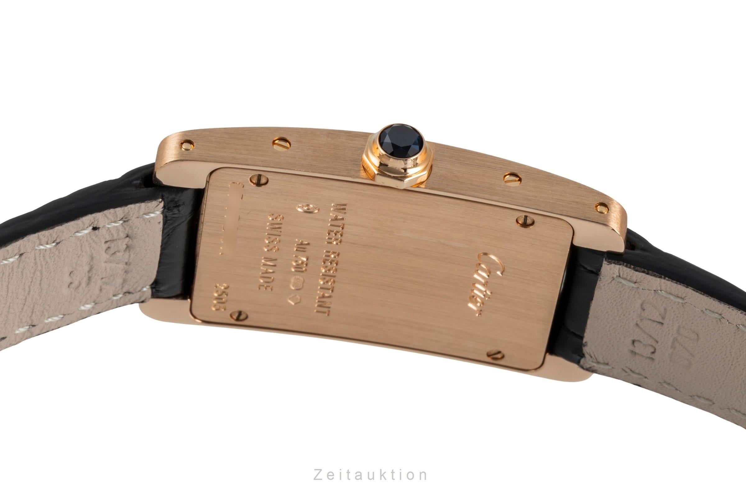 Cartier Tank Américaine oro rosado de 18 quilates cuarzo reloj para damas  W2607456 LP: 12900EUR  [2506812]