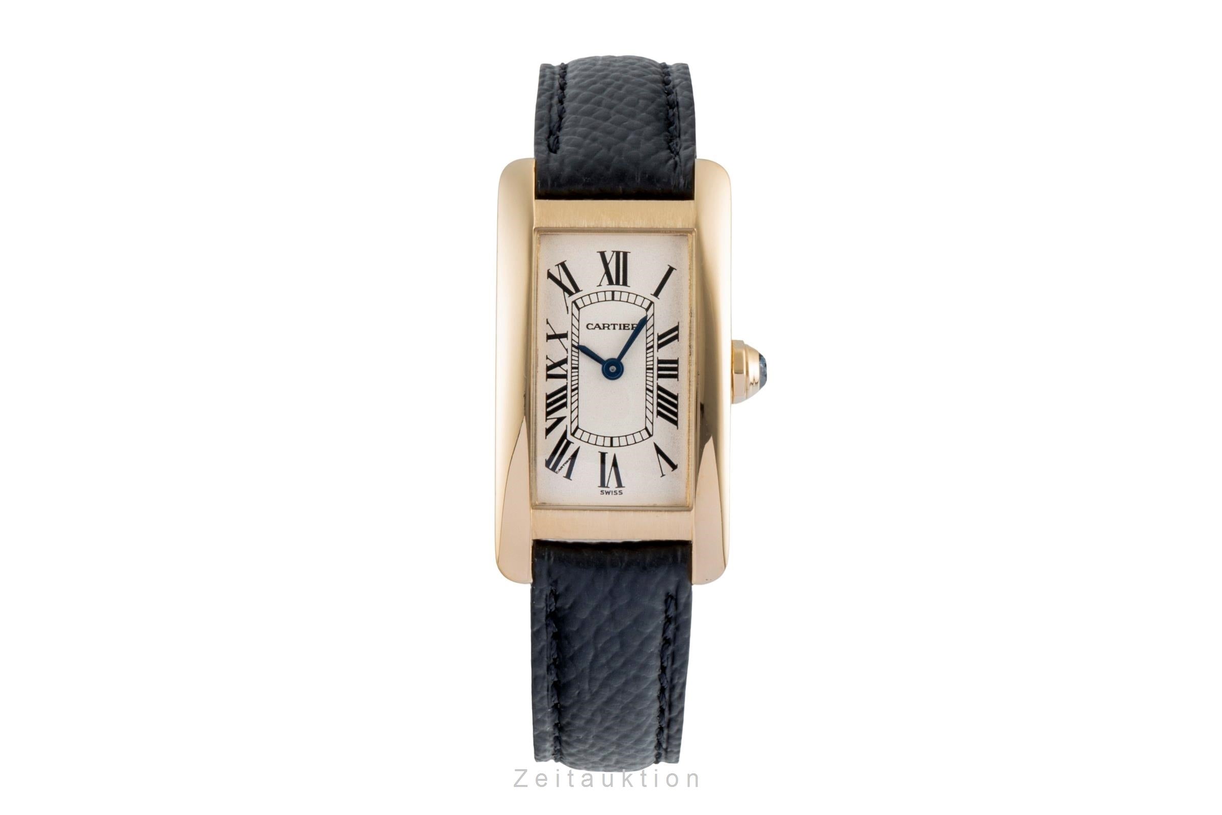 Cartier Tank Américaine 18K (0,750) Gelbgold Damenuhr Gold Ref. W26015K2 1710 [2506818]