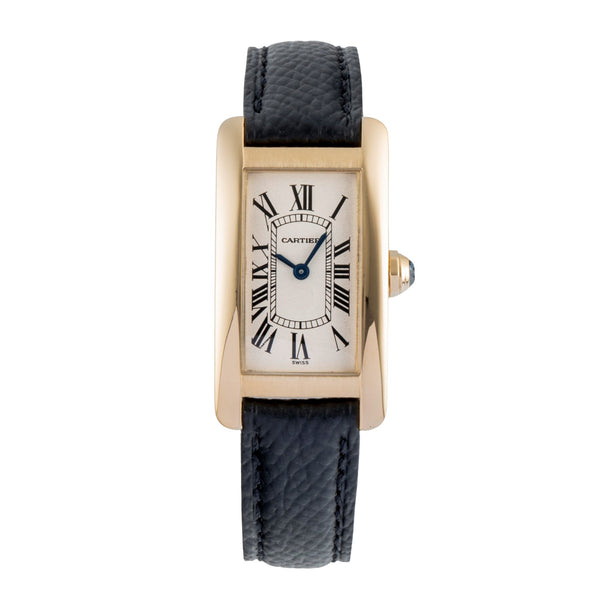 Cartier Tank Américaine 18K (0,750) Gelbgold Damenuhr Gold Ref. W26015K2 1710 [2506818]
