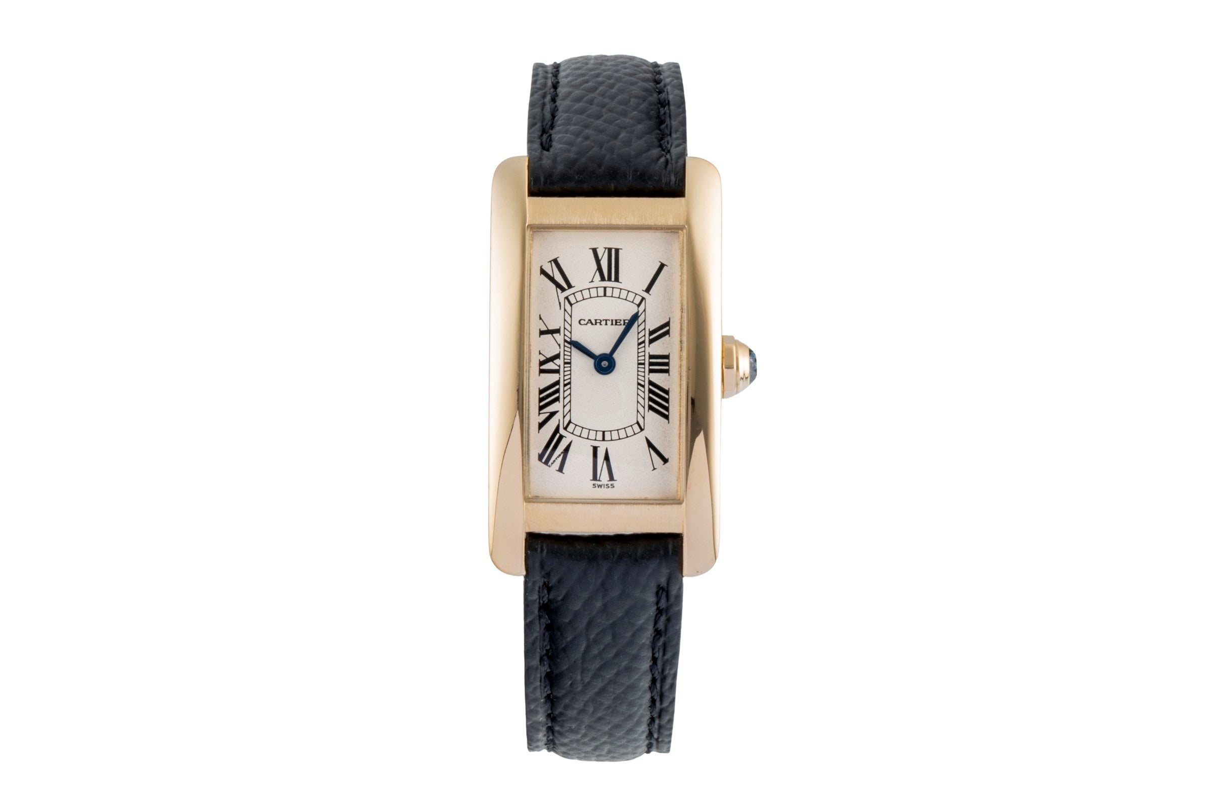 Cartier Tank Américaine 18K (0,750) Gelbgold Damenuhr Gold Ref. W26015K2 1710 [2506818]