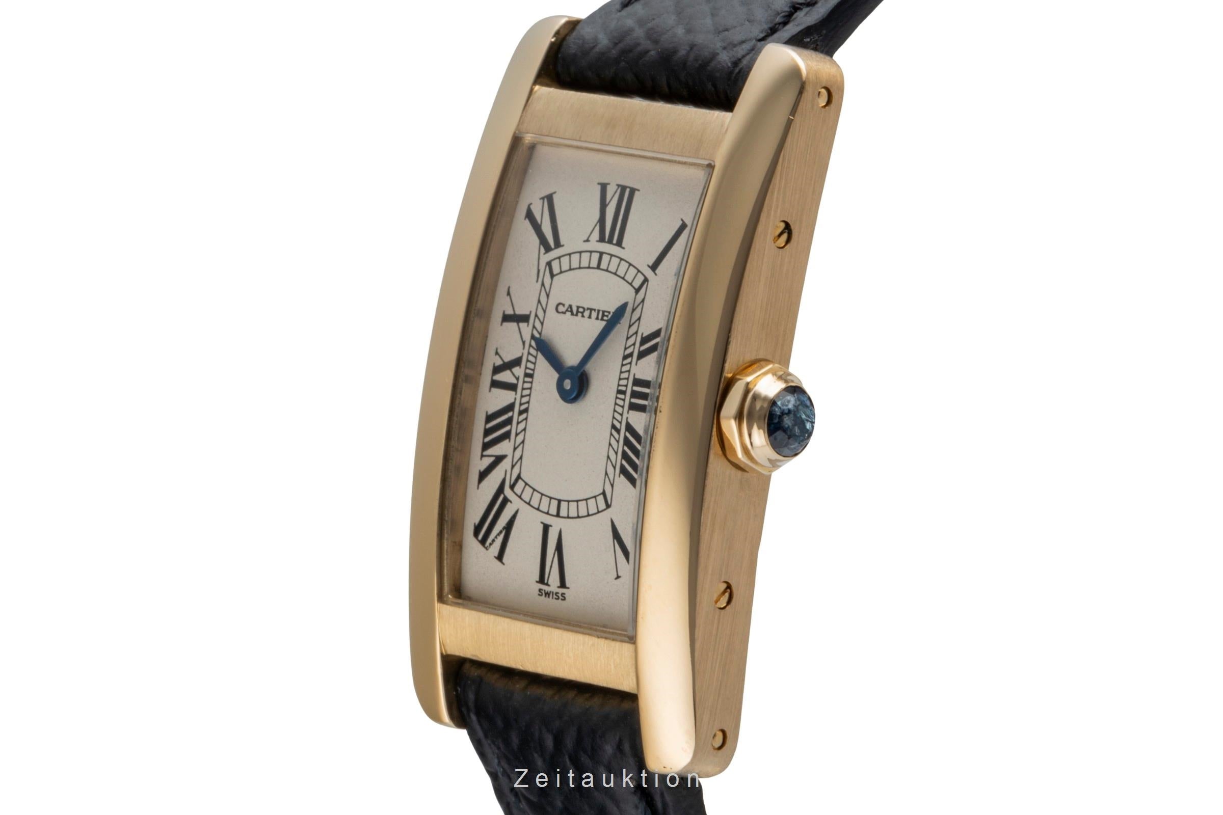 Cartier Tank Américaine 18K (0,750) Gelbgold Damenuhr Gold Ref. W26015K2 1710 [2506818]