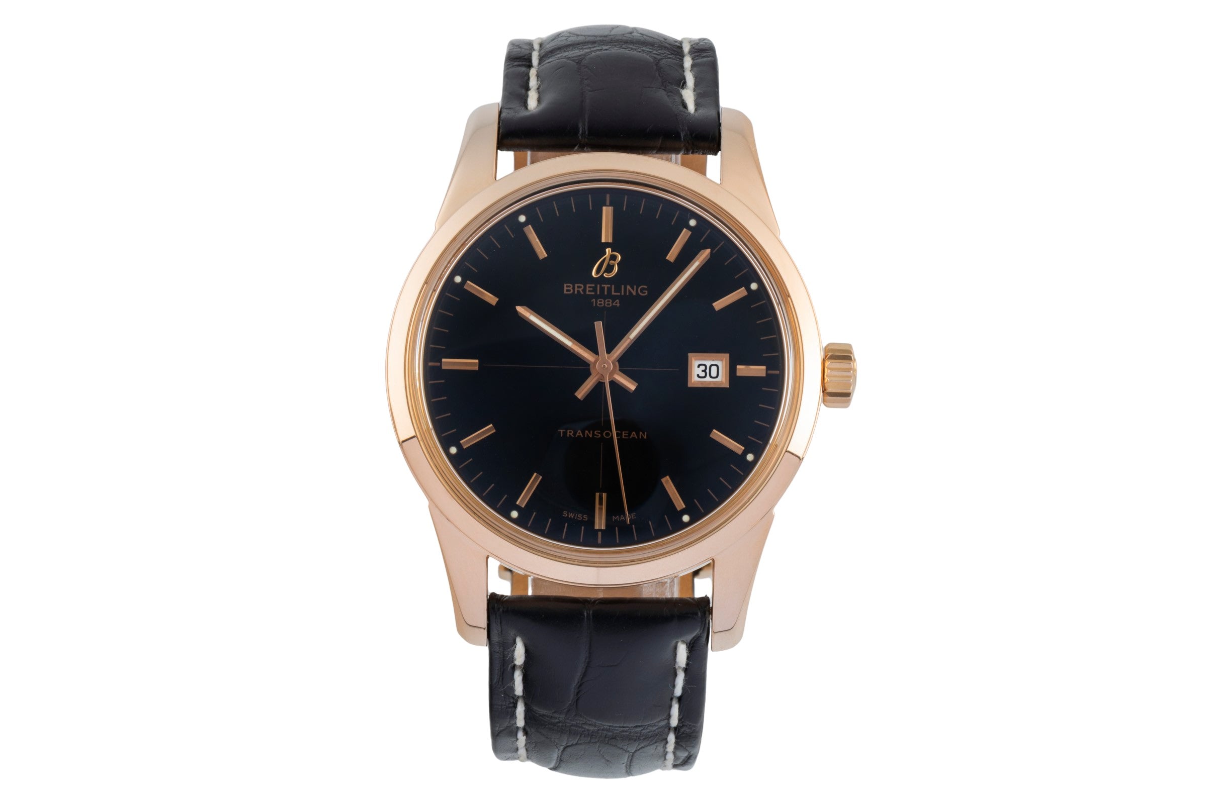 Breitling Transocean 18 ct red gold automatic men's watch R10360  [2506819]