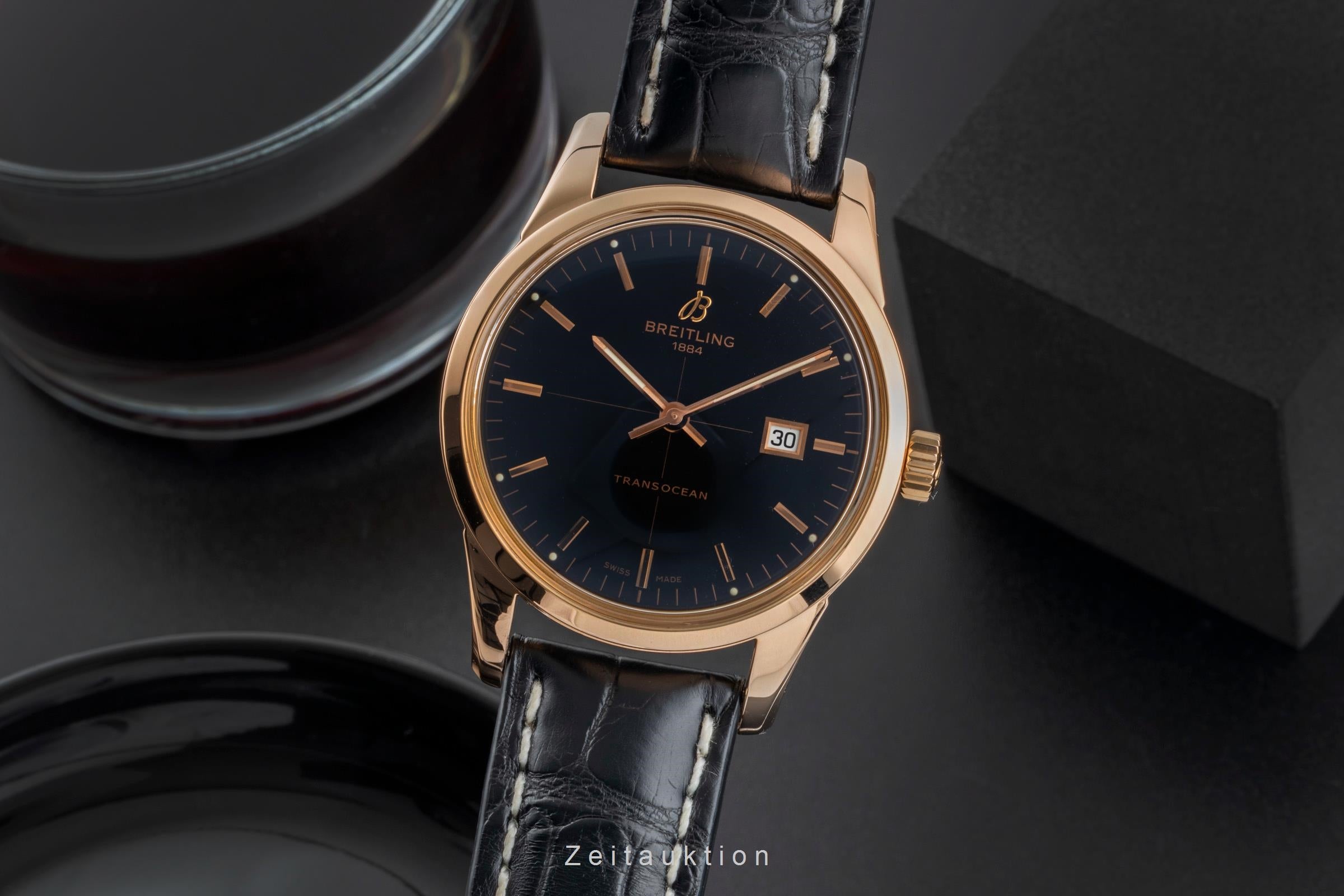 Breitling Transocean 18 ct red gold automatic men's watch R10360  [2506819]