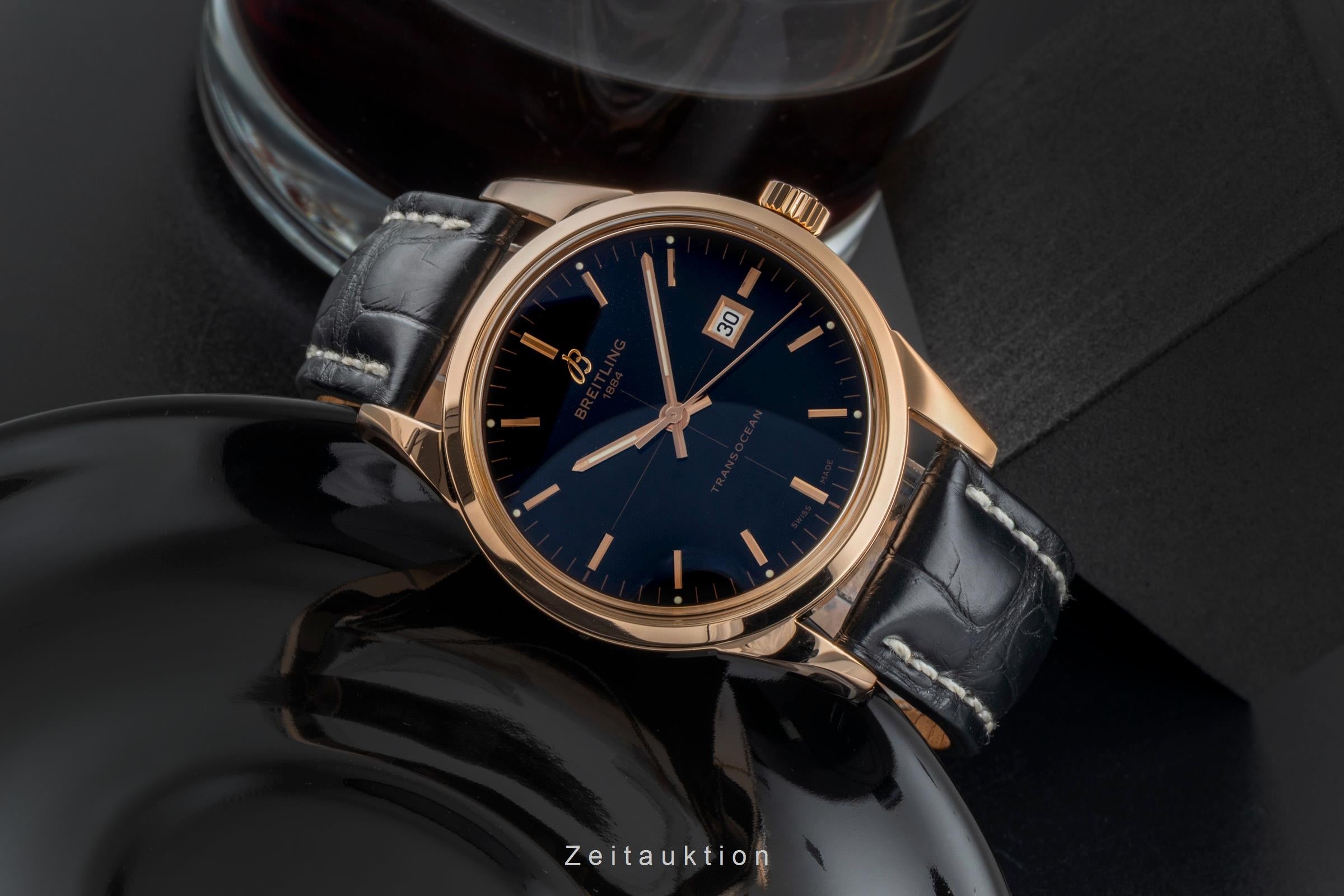 Breitling Transocean 18k Rotgold Automatik Ref. R10360 Box und Papiere 2017  [2506819]