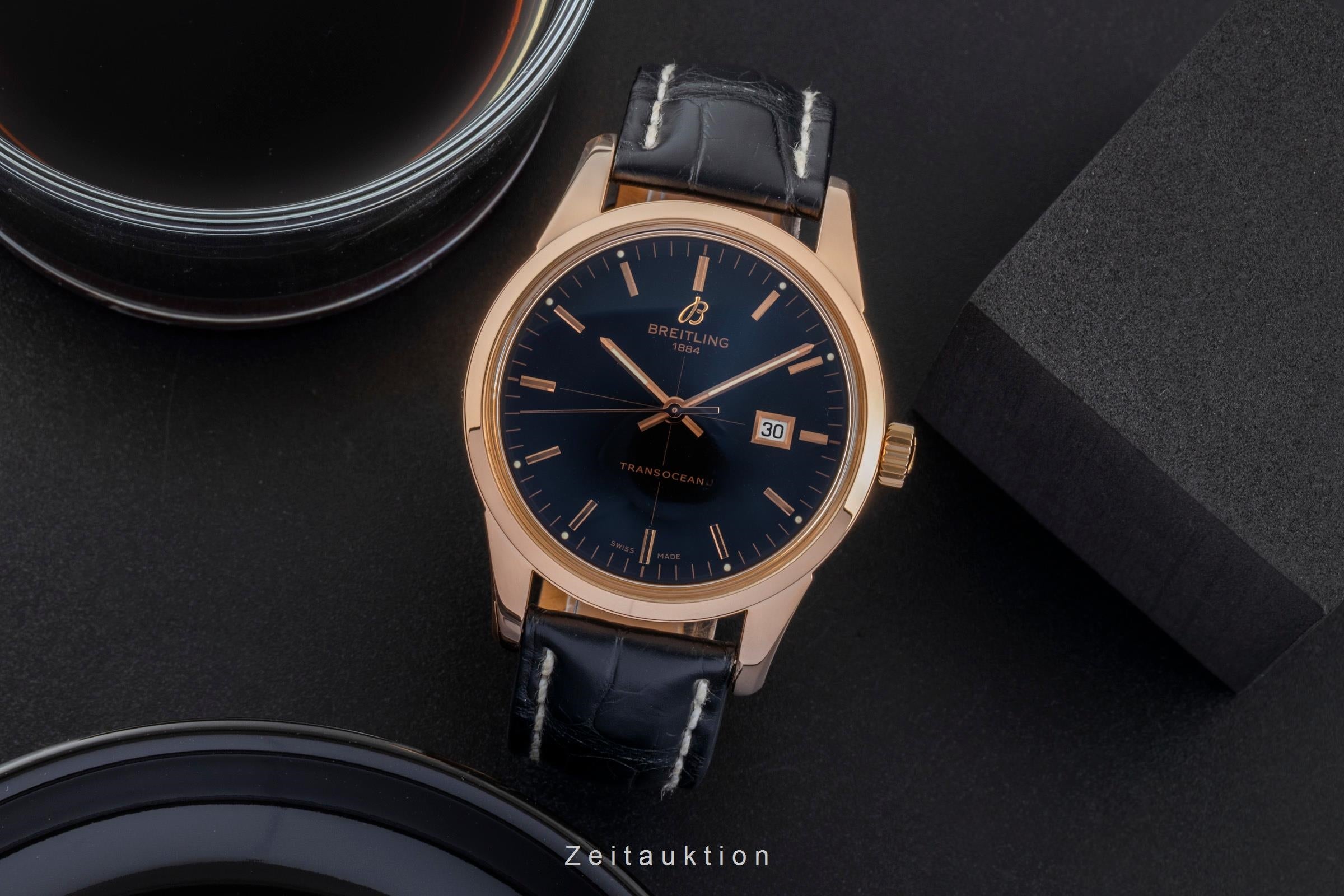 Breitling Transocean 18k Rotgold Automatik Ref. R10360 Box und Papiere 2017  [2506819]
