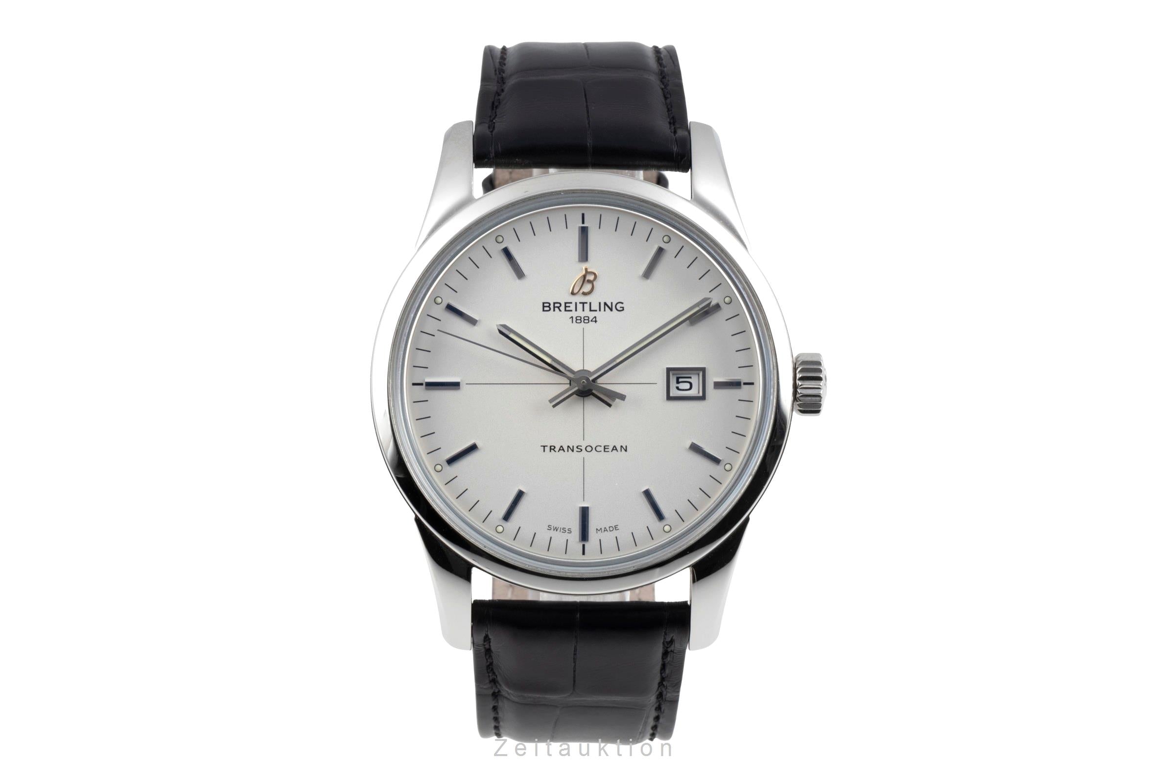 Breitling Transocean acero automático reloj para caballeros A1036012/G721	  [2506822]