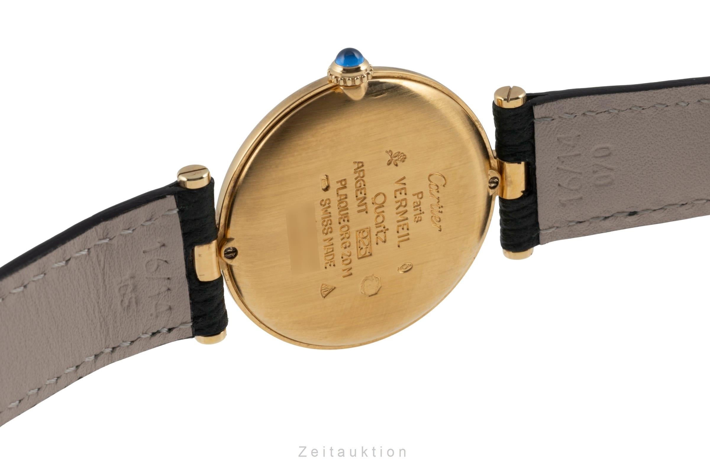 Cartier Vermeil argento dorato quarzo unisex 590003  [2506824]