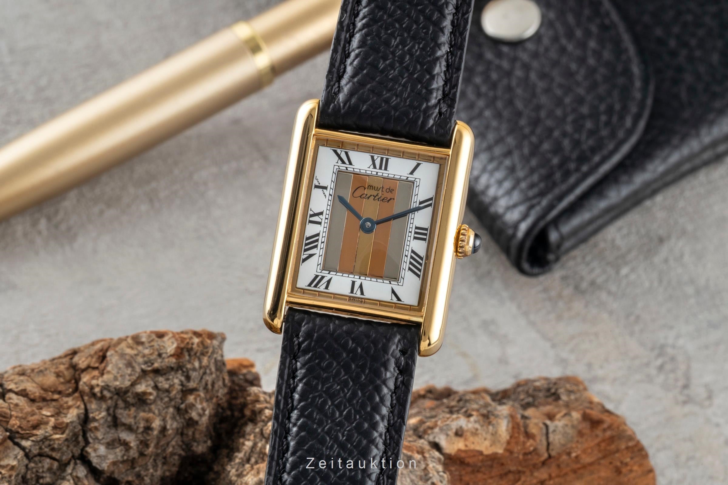 Cartier Vermeil argento dorato quarzo orologio da donna 590005  [2506826]