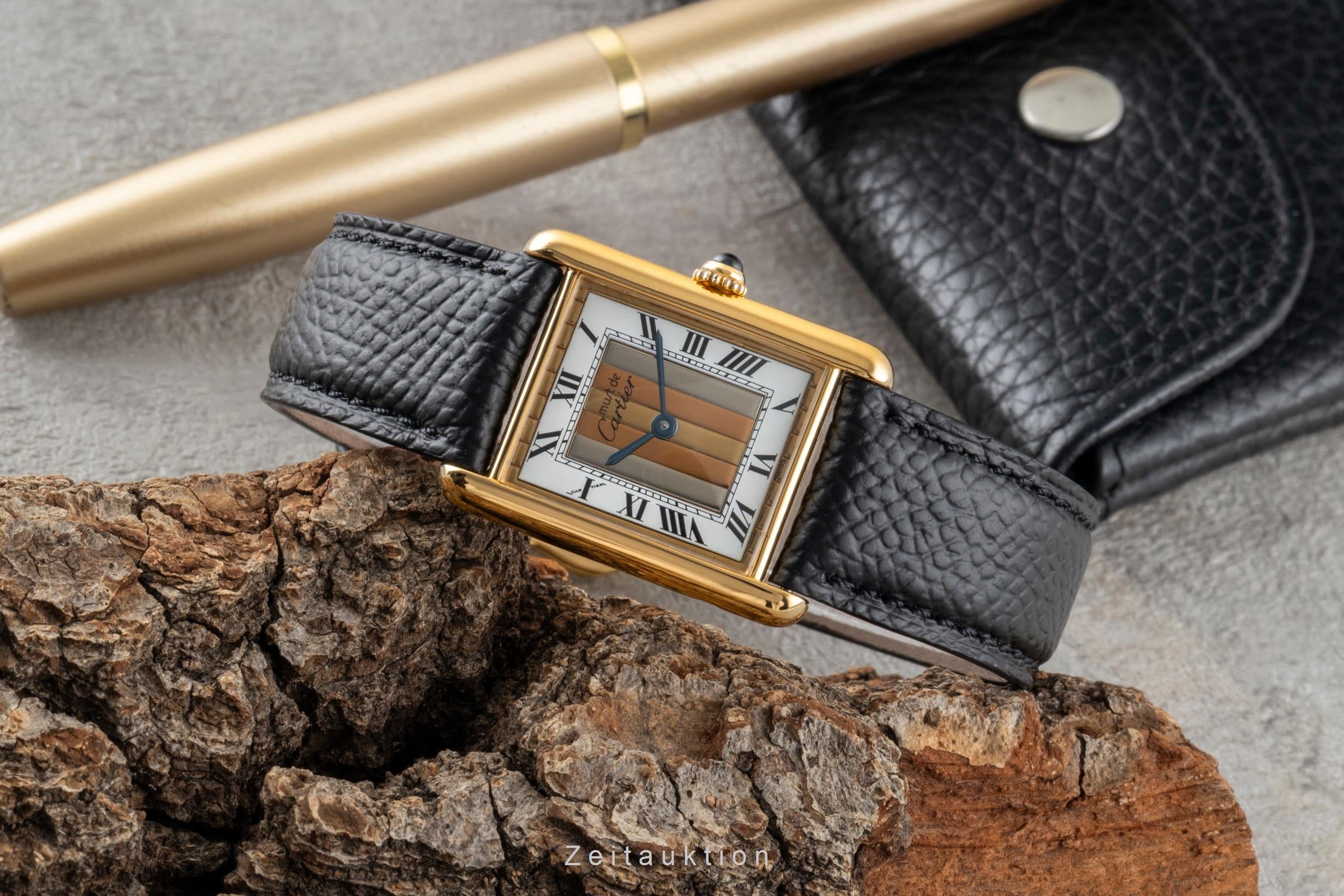 Cartier Vermeil argento dorato quarzo orologio da donna 590005  [2506826]