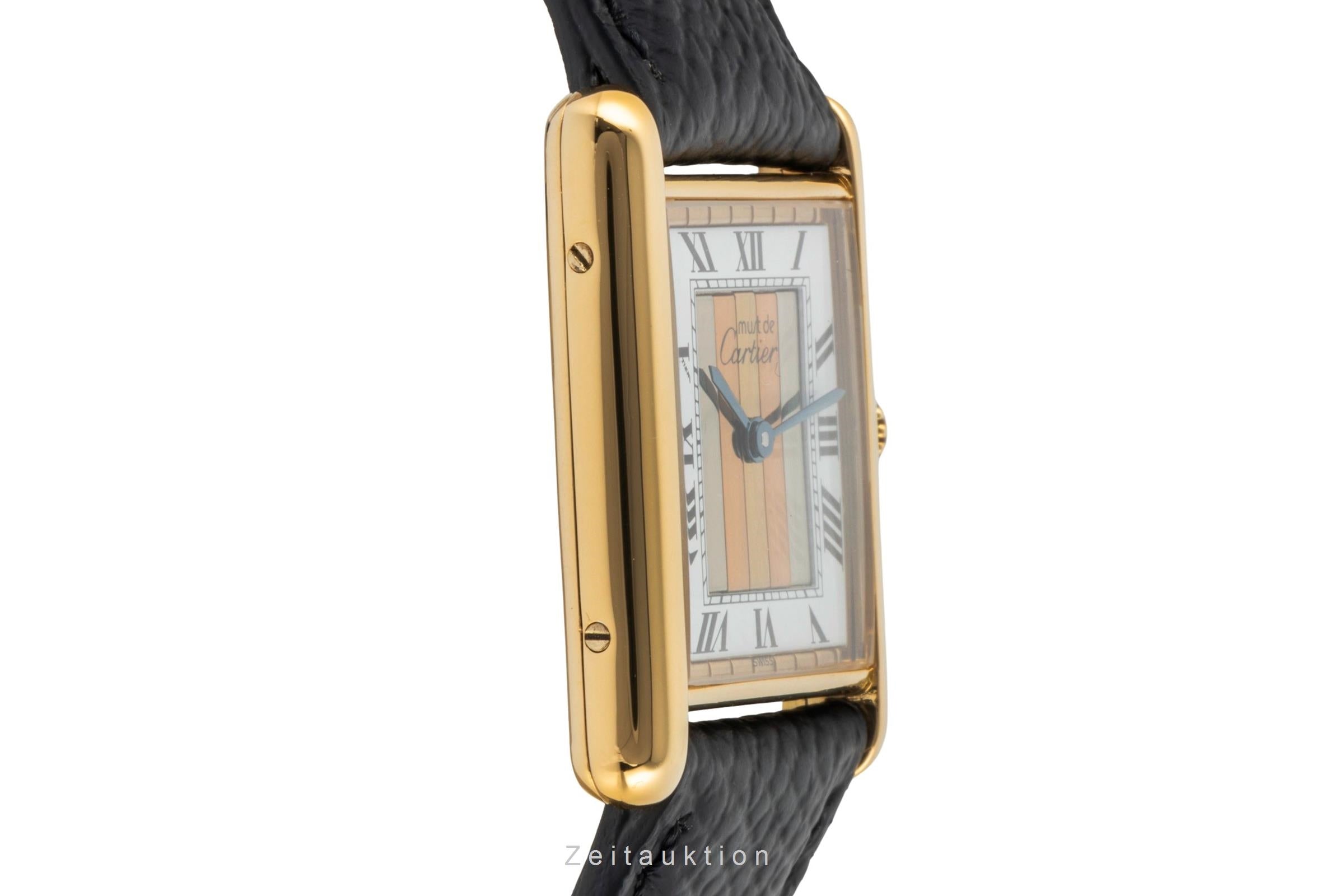 Cartier Vermeil argento dorato quarzo orologio da donna 590005  [2506826]