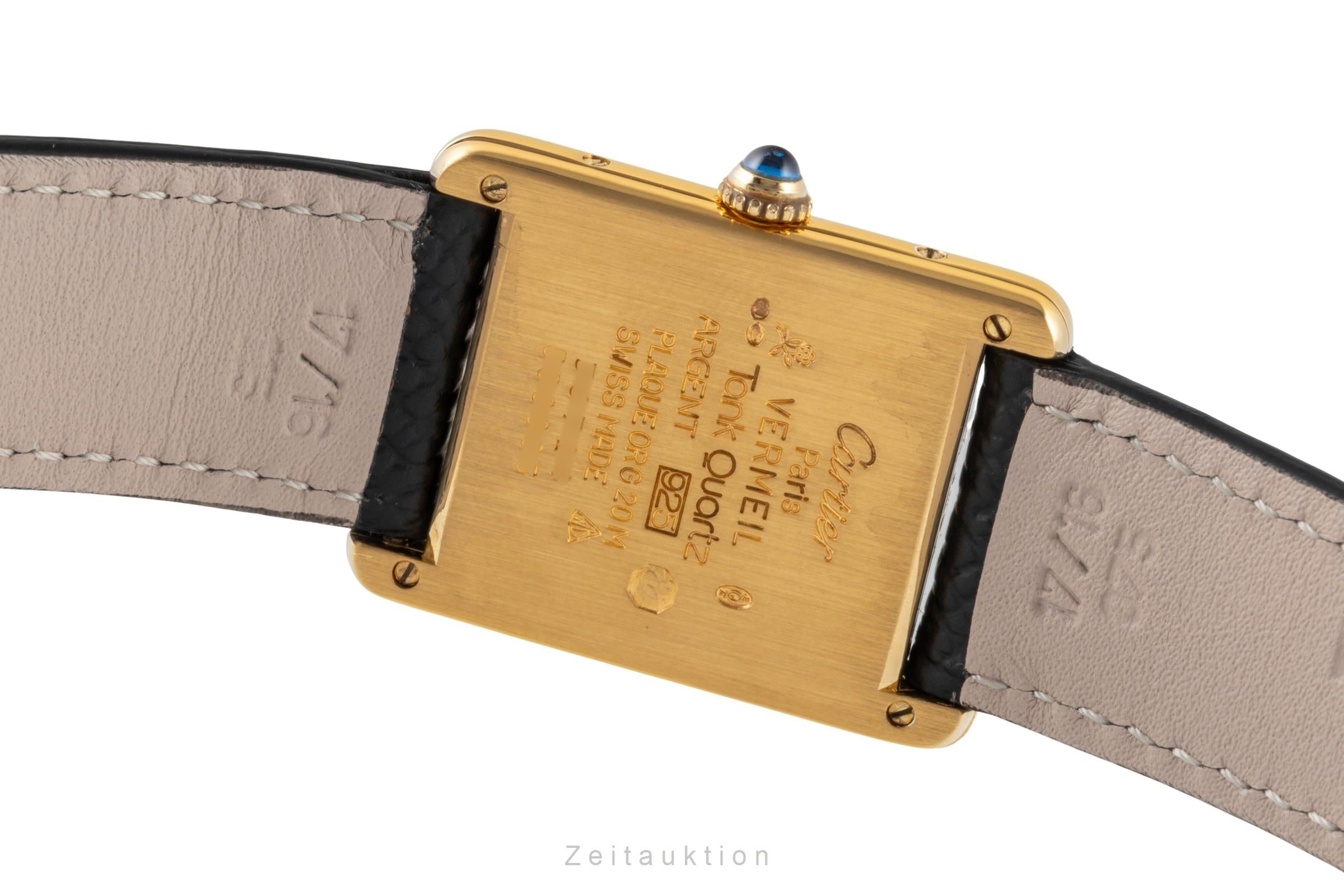 Cartier Vermeil argento dorato quarzo orologio da donna 590005  [2506826]