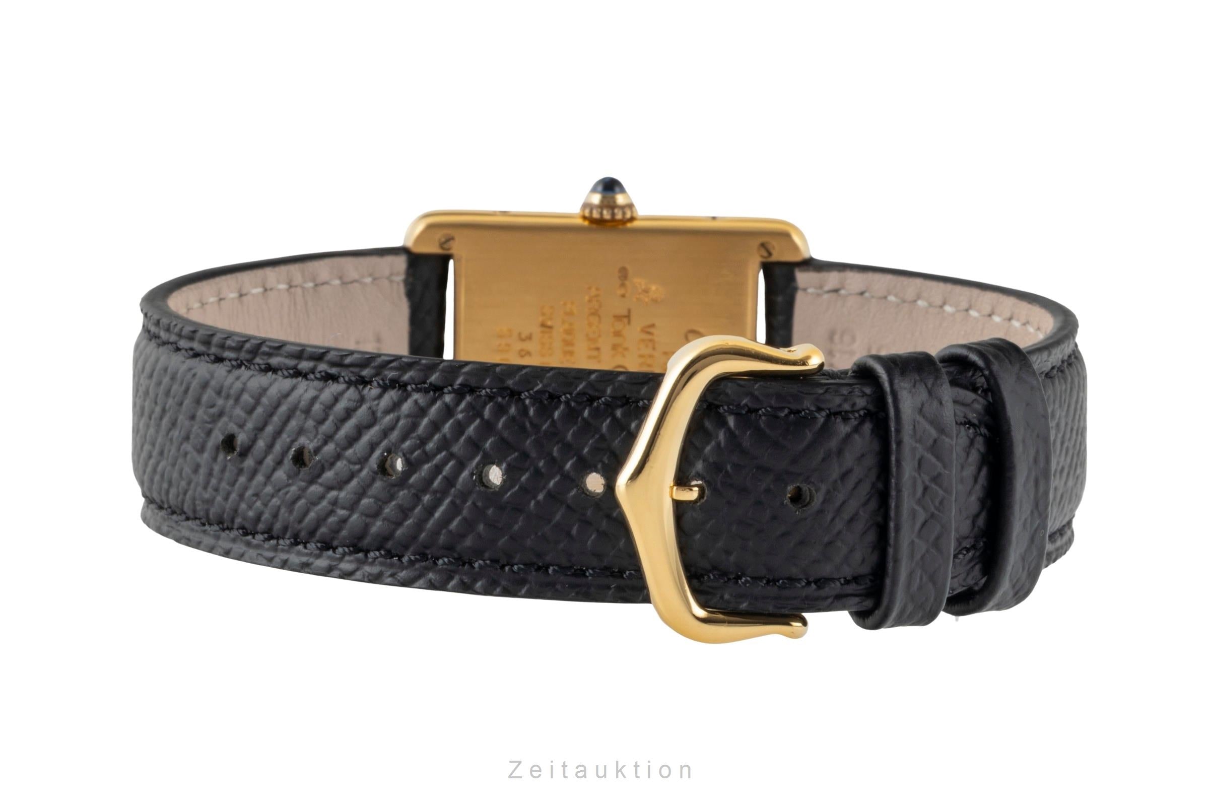 Cartier Vermeil argento dorato quarzo orologio da donna 590005  [2506826]