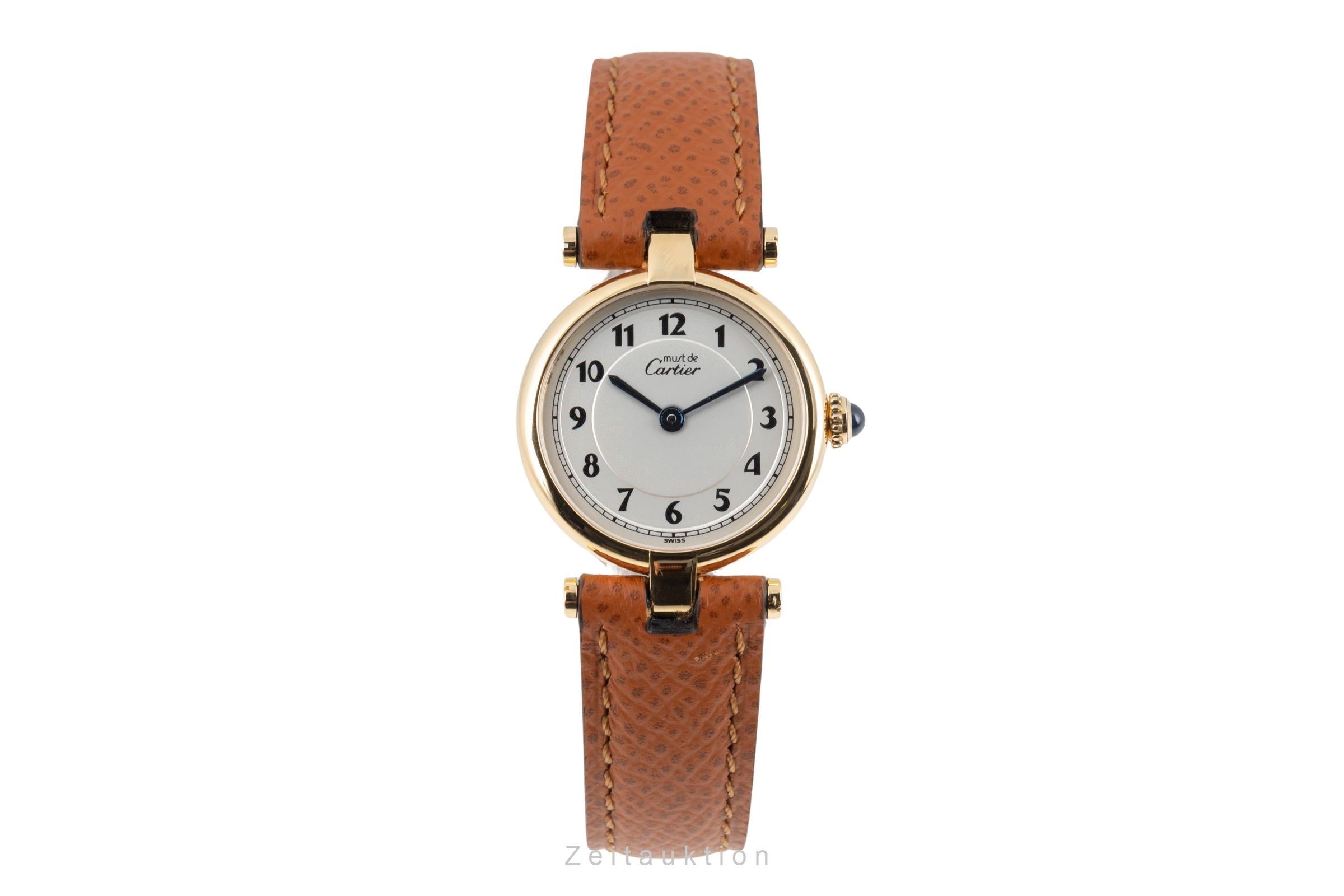 Cartier must Vendome Louis Cartier SM Vermeil 925 Silber Ref. W1005354  [2506828]