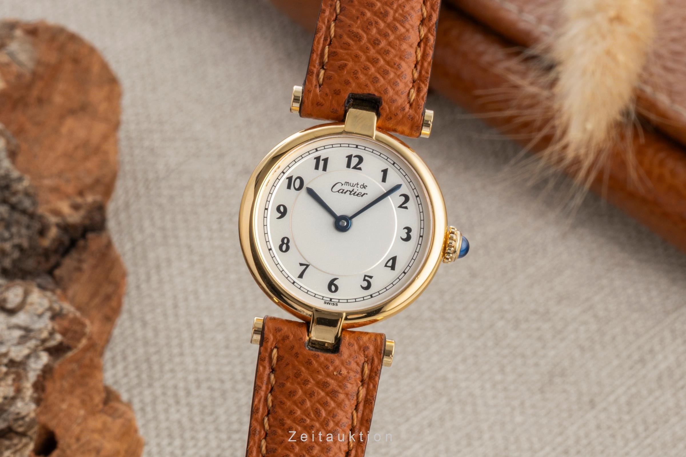 Cartier Vermeil silver-gilt quartz Kal. 90 Ref. W1005354, 590004