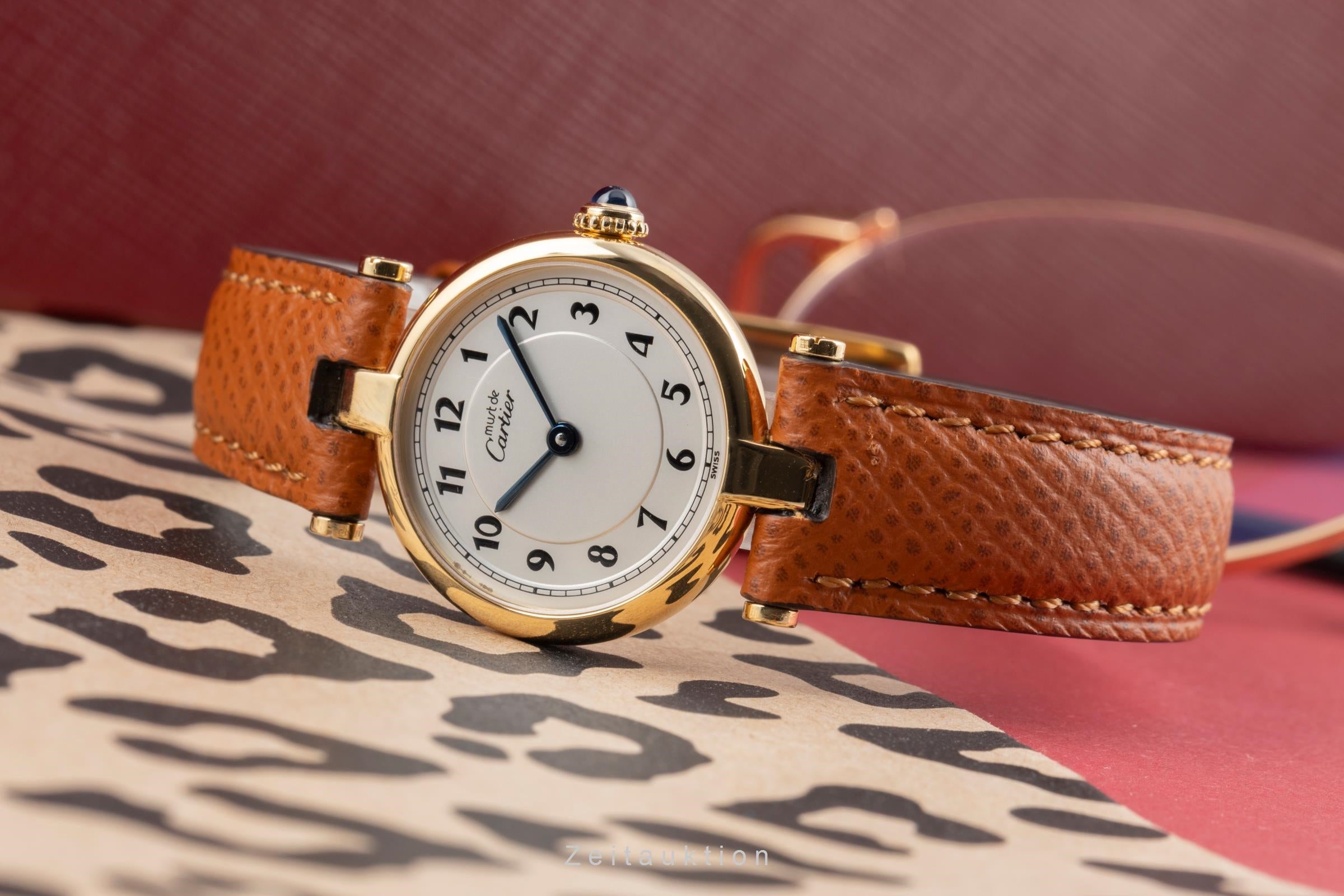 Cartier must Vendome Louis Cartier SM Vermeil 925 Silber Ref. W1005354  [2506828]