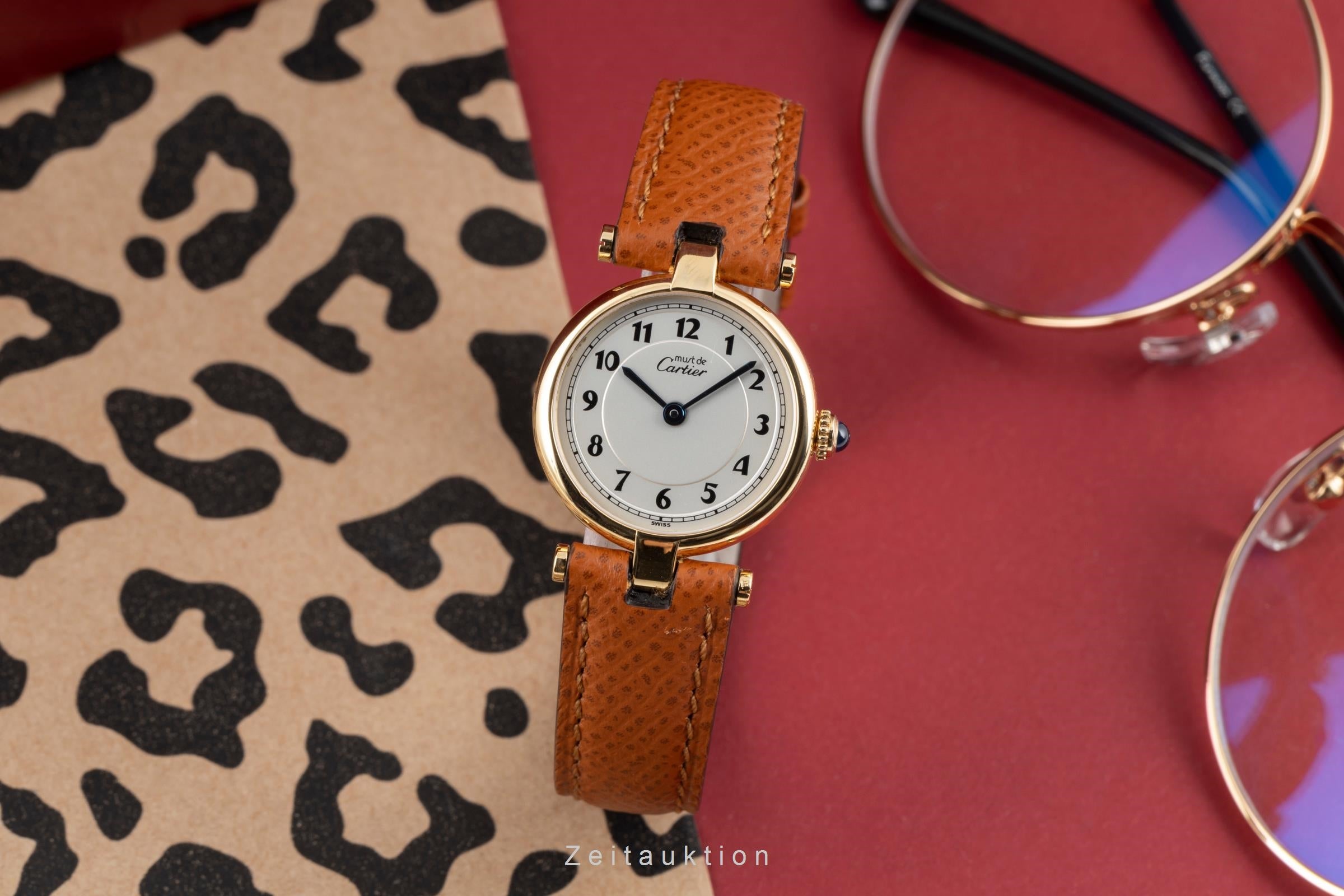 Cartier must Vendome Louis Cartier SM Vermeil 925 Silber Ref. W1005354  [2506828]