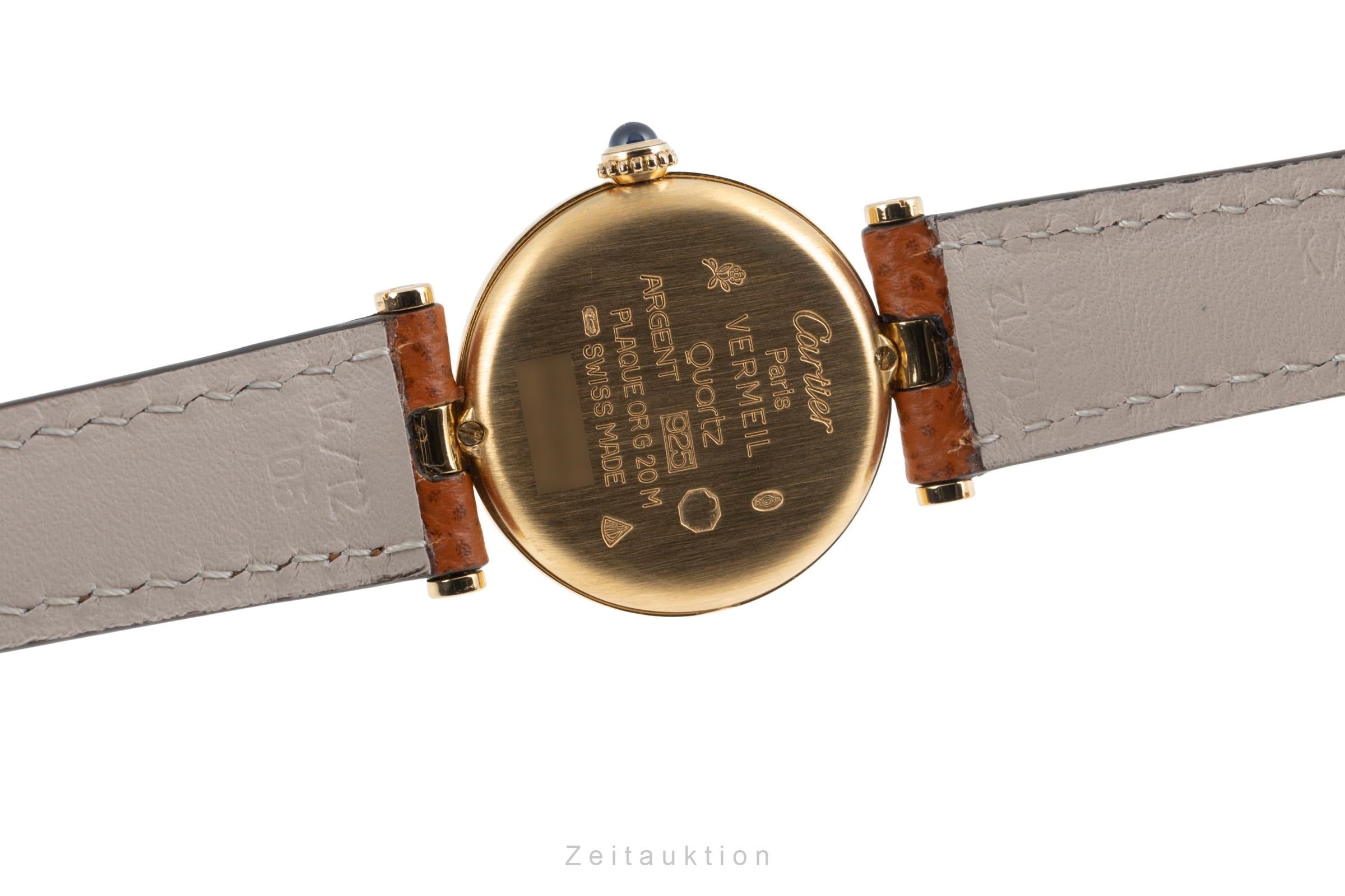 Cartier must Vendome Louis Cartier SM Vermeil 925 Silber Ref. W1005354  [2506828]