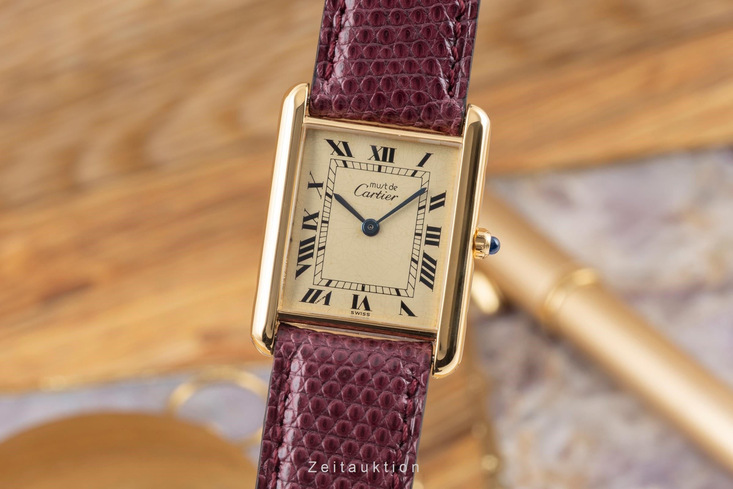 Cartier Tank Silber vergoldet  unisex Ref. 681006 Klassiker [2506829]