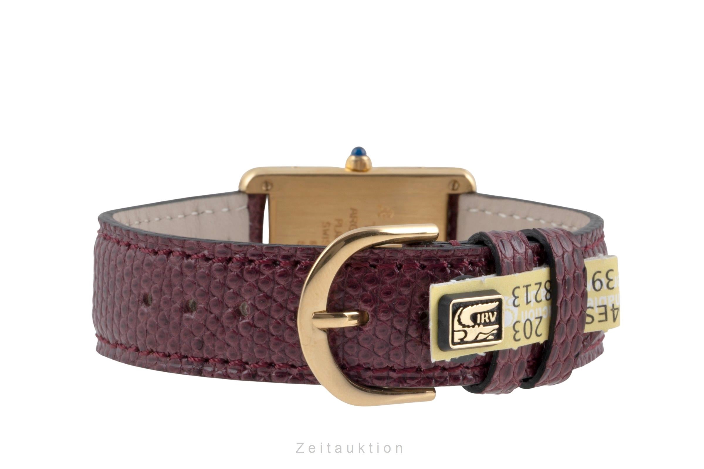Cartier Tank argento dorato quarzo unisex 681006  [2506829]