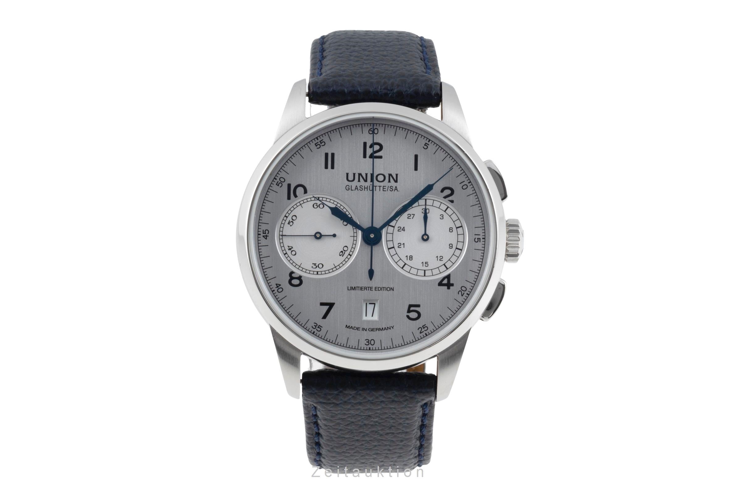 Union Glashütte 1893 chronograph steel manual winding men's watch D007.459.16.032.09 Limited  [2506831]