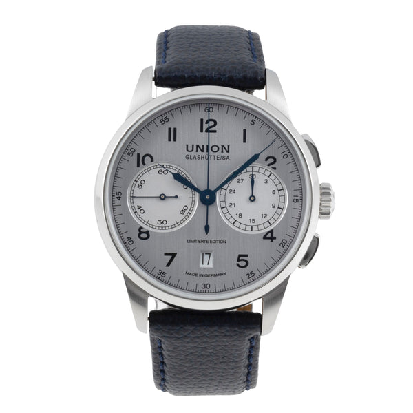 Union Glashütte 1893 chronograph steel manual winding men's watch D007.459.16.032.09 Limited  [2506831]