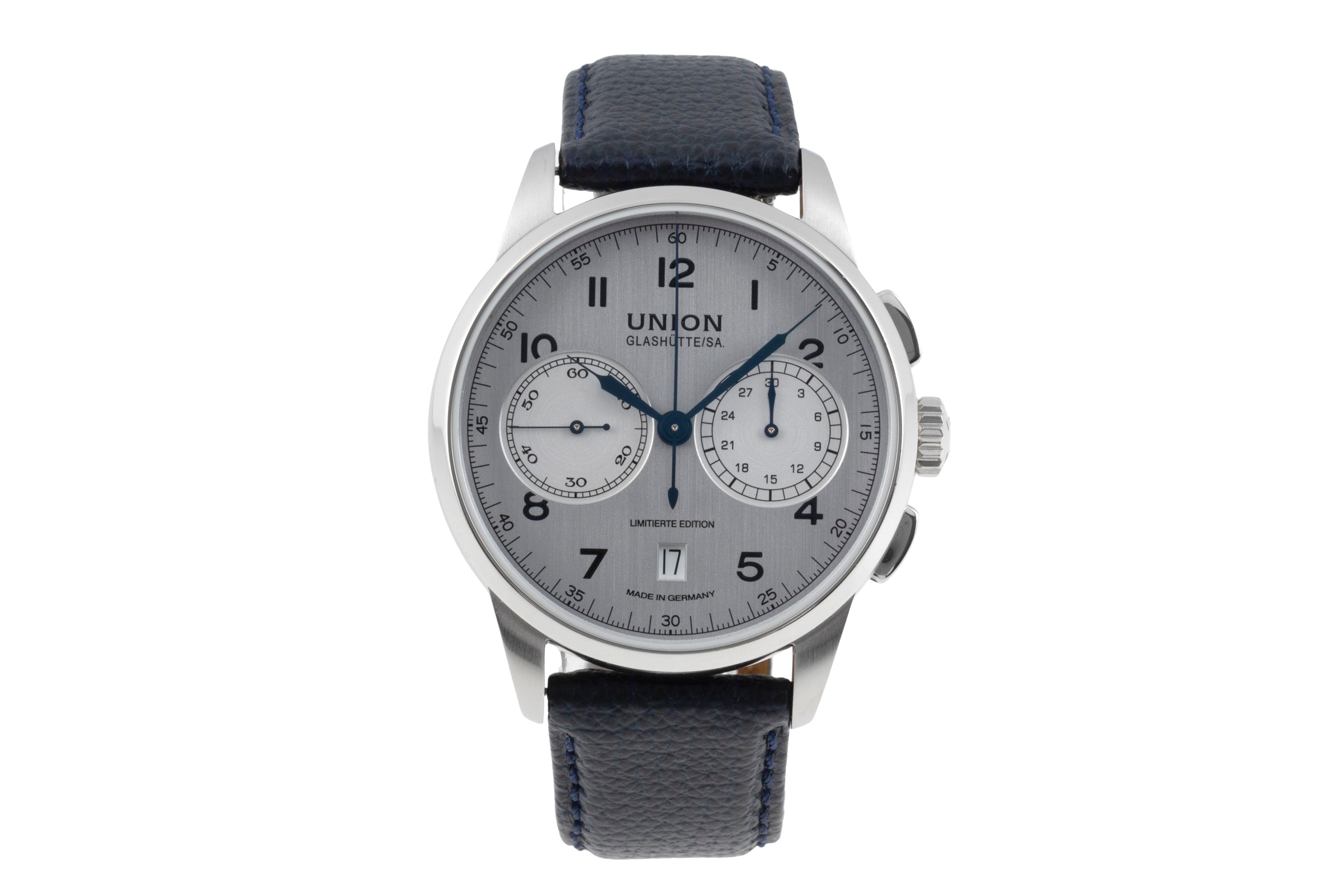 Union Glashütte 1893 chronograph steel manual winding men's watch D007.459.16.032.09 Limited  [2506831]