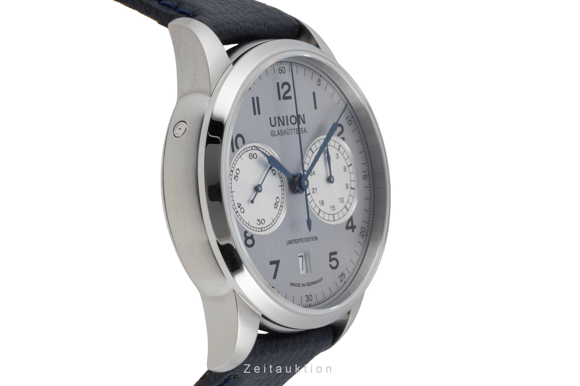 Union Glashütte 1893 chronograph steel manual winding men's watch D007.459.16.032.09 Limited  [2506831]