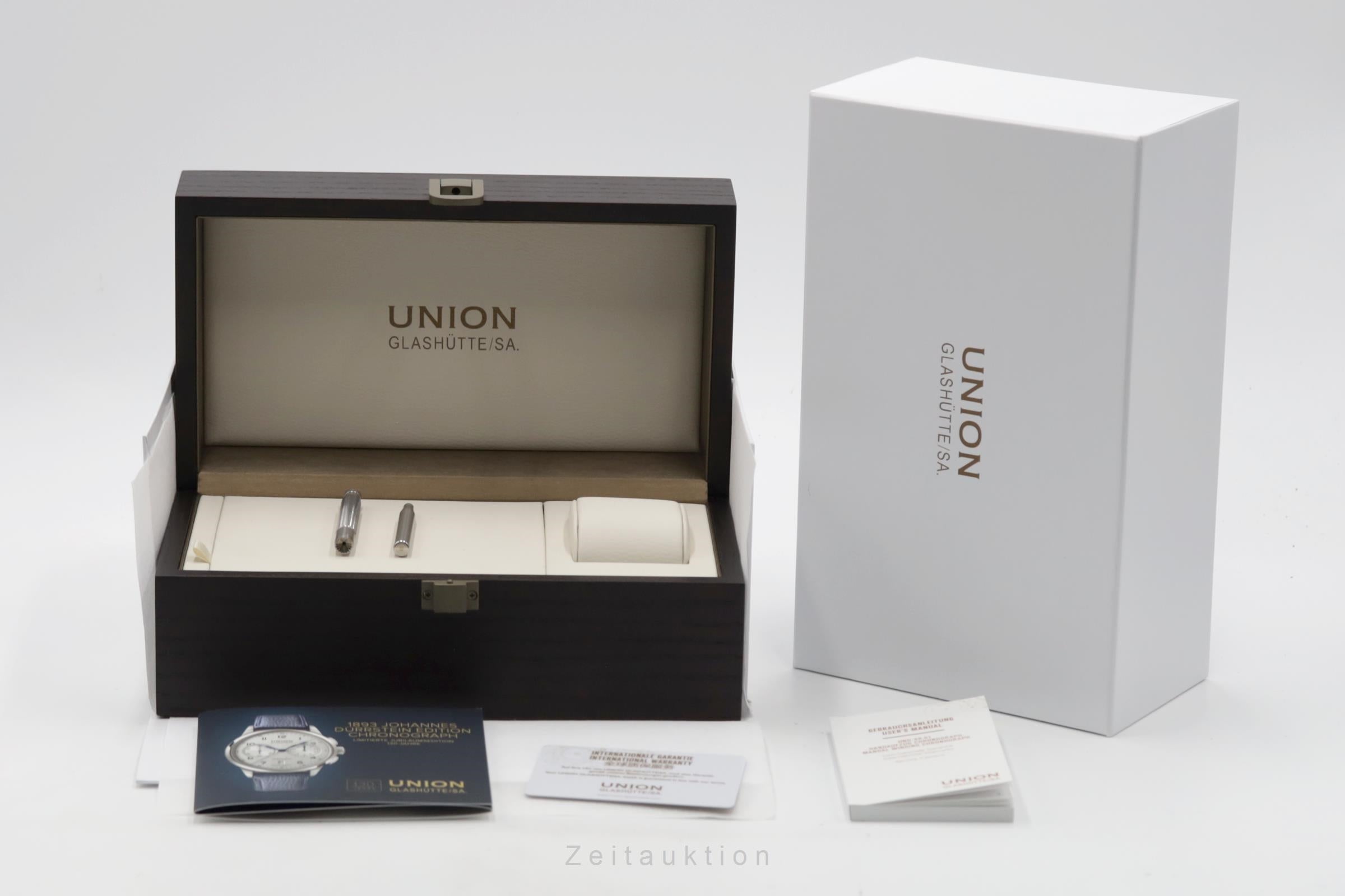 Union Glashütte 1893 chronograph steel manual winding men's watch D007.459.16.032.09 Limited  [2506831]