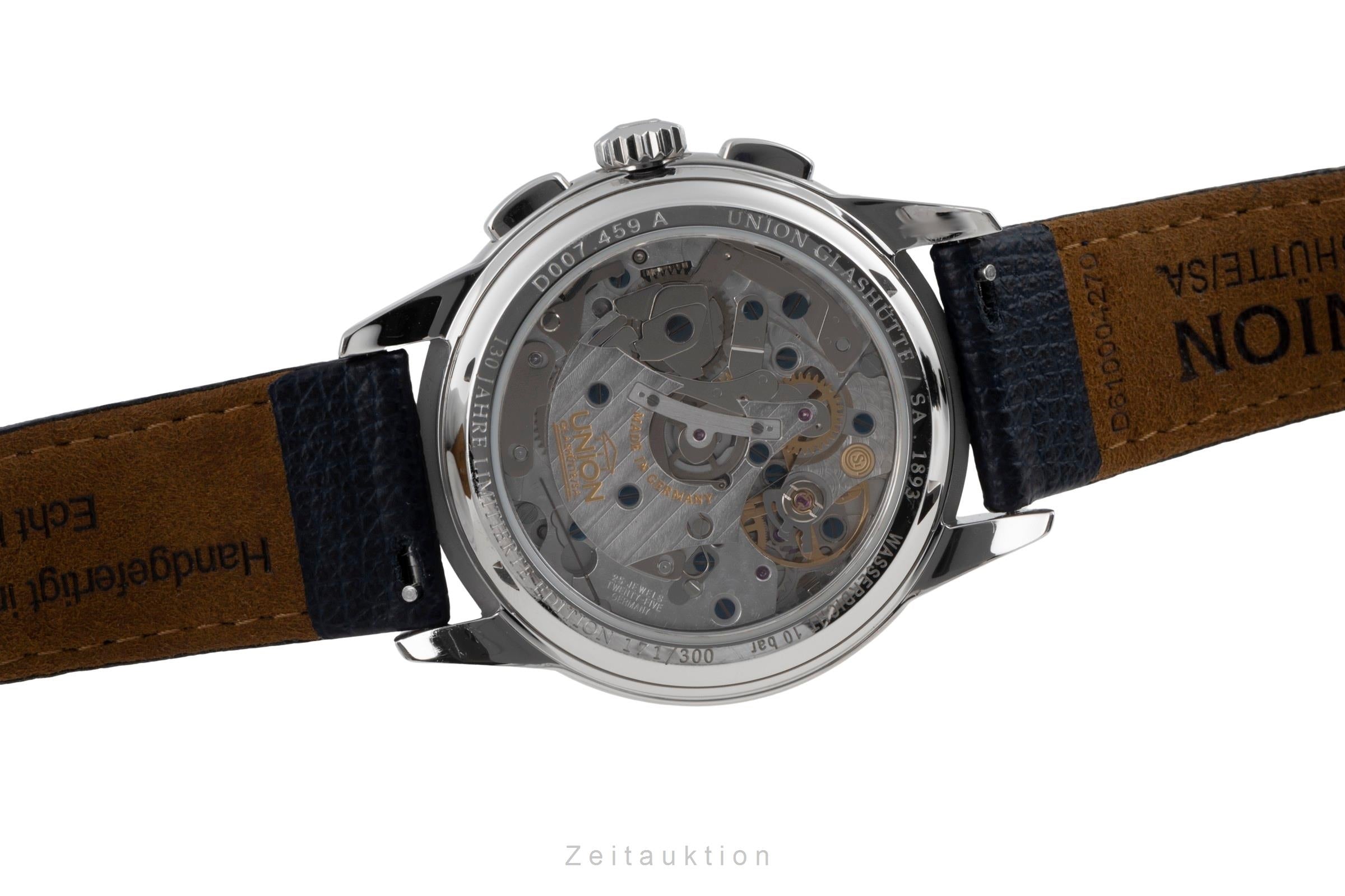 Union Glashütte 1893 chronograph steel manual winding men's watch D007.459.16.032.09 Limited  [2506831]